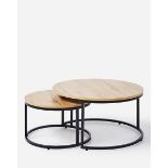 Shoreditch Nest of 2 Coffee Tables. RRP £219.00. Made from durable materials, this range has a