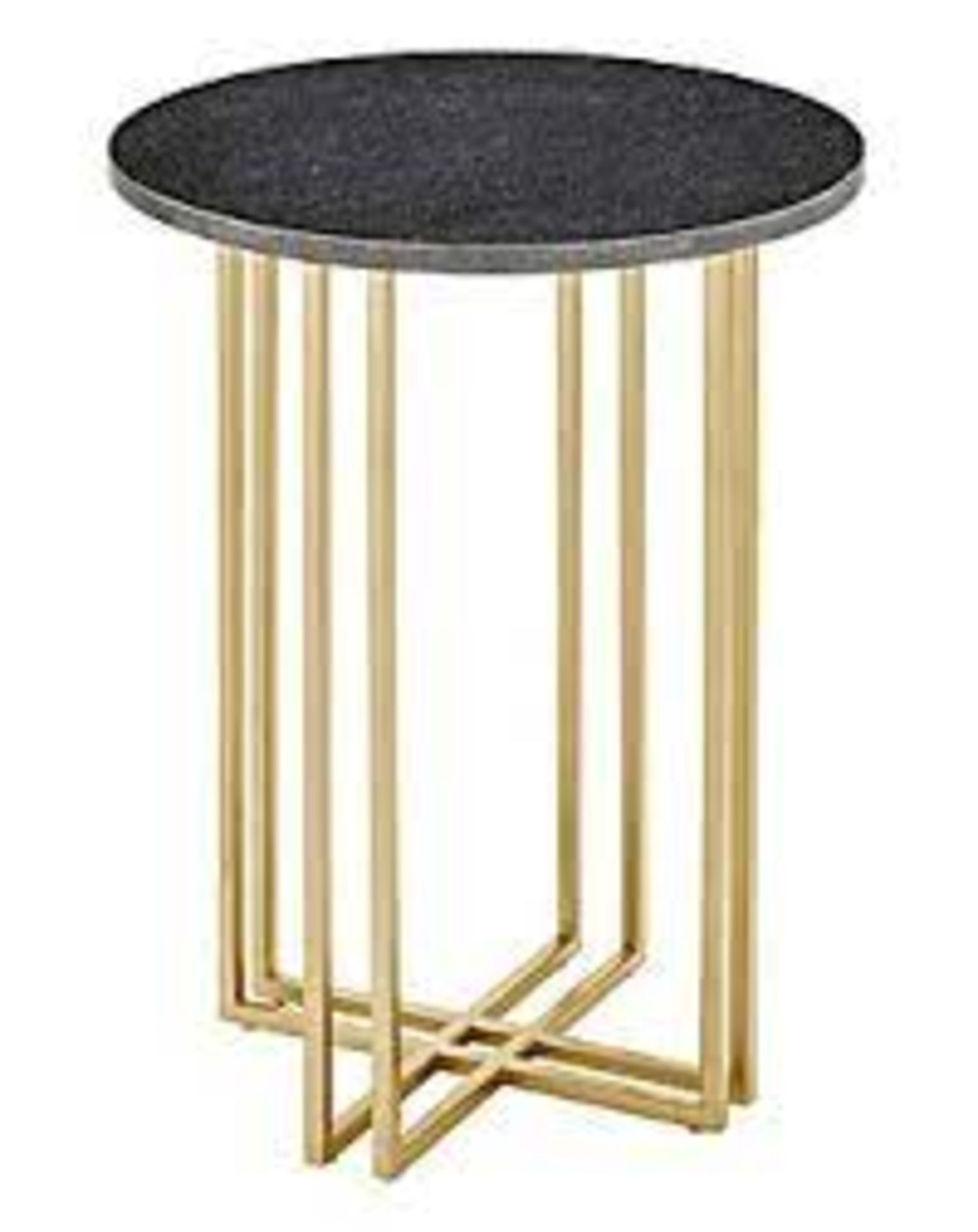 Viola Marble Side Table, with gold legs. RRP £100.00.