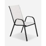 Pair of Malaga Stacking Dining Chair. RRP £150.00. Suitable for the Malaga Dining range. Stackable