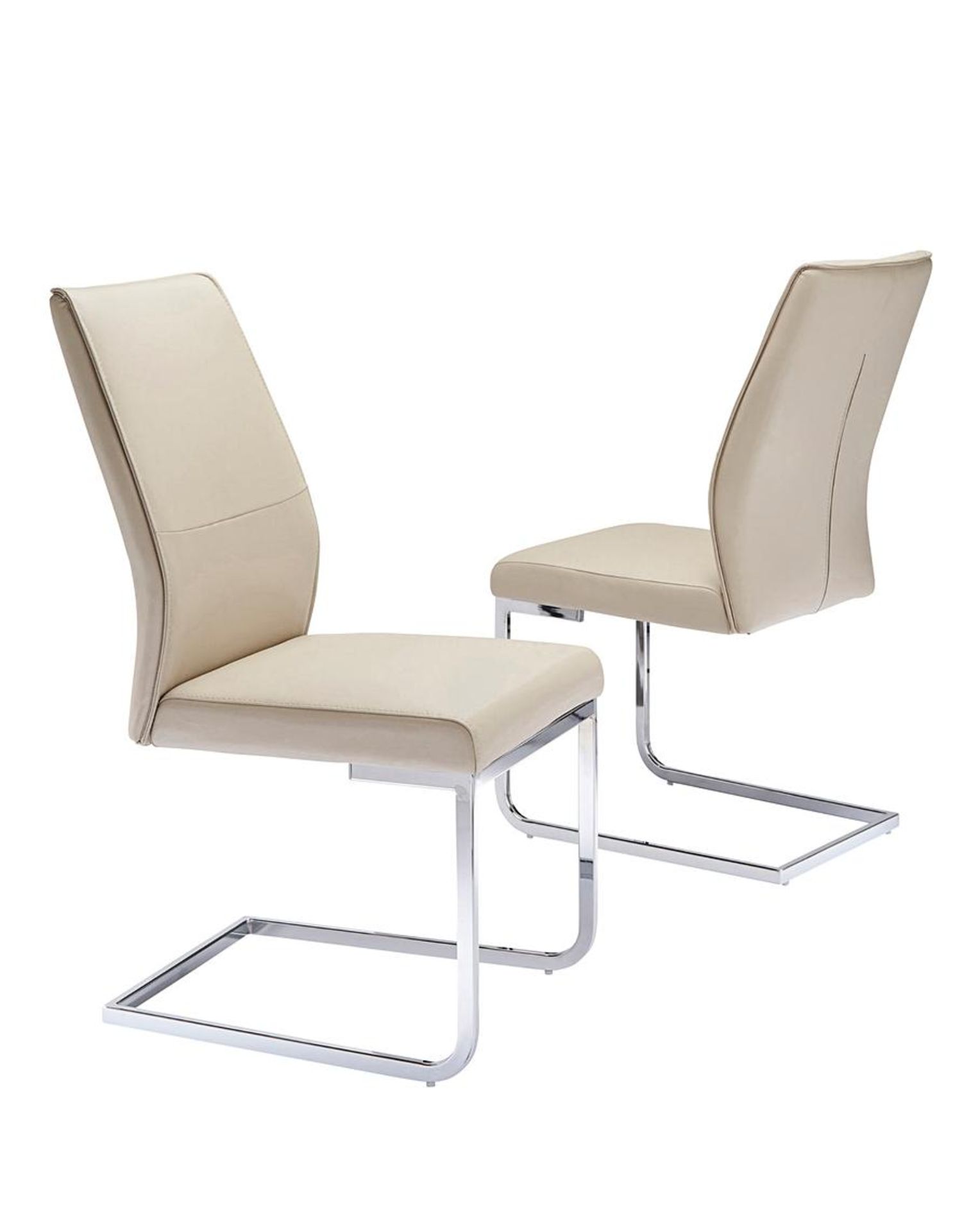 Pair of Atlanta Cantilever Dining Chairs. RRP £289.00. The Atlanta Cantilever Dining Chairs are