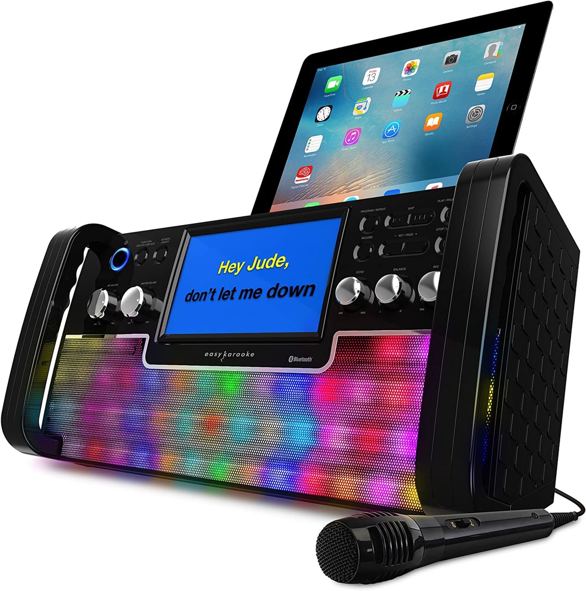 BRAND NEW EASY KARAOKE TOP LOAD CD G PLAYER BLUETOOTH KARAOKE MACHINE RRP £159 R5-7