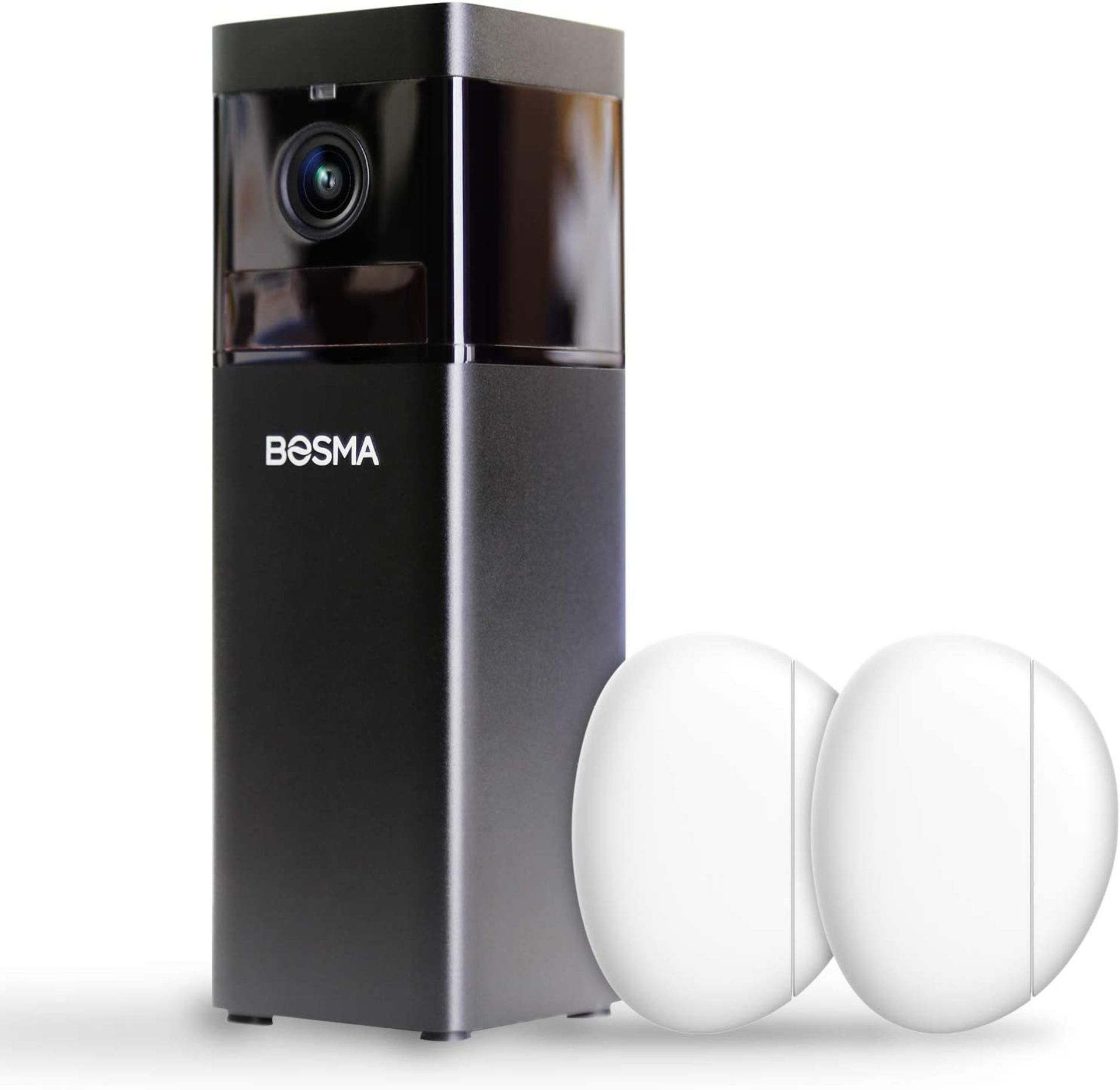 BRAND NEW BOSMA HOME SECURITY CAMERA WITH SMART BUTTON AND DOOR/WINDOW SENSORS, COLOUR NIGHT VISION,