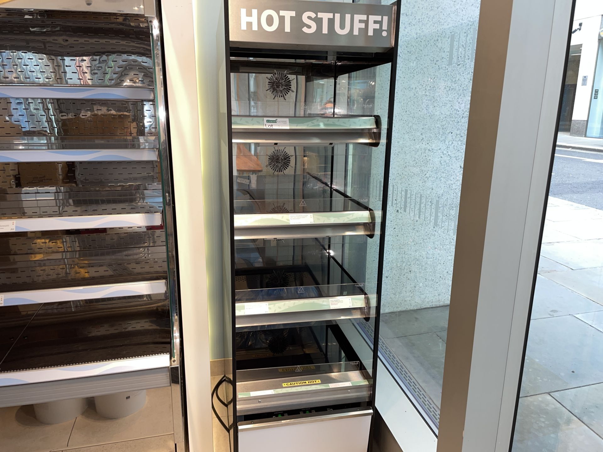 NUTALL COMMERCIAL WHEELED HEATED MULTI DECK DISPLAY CABINET