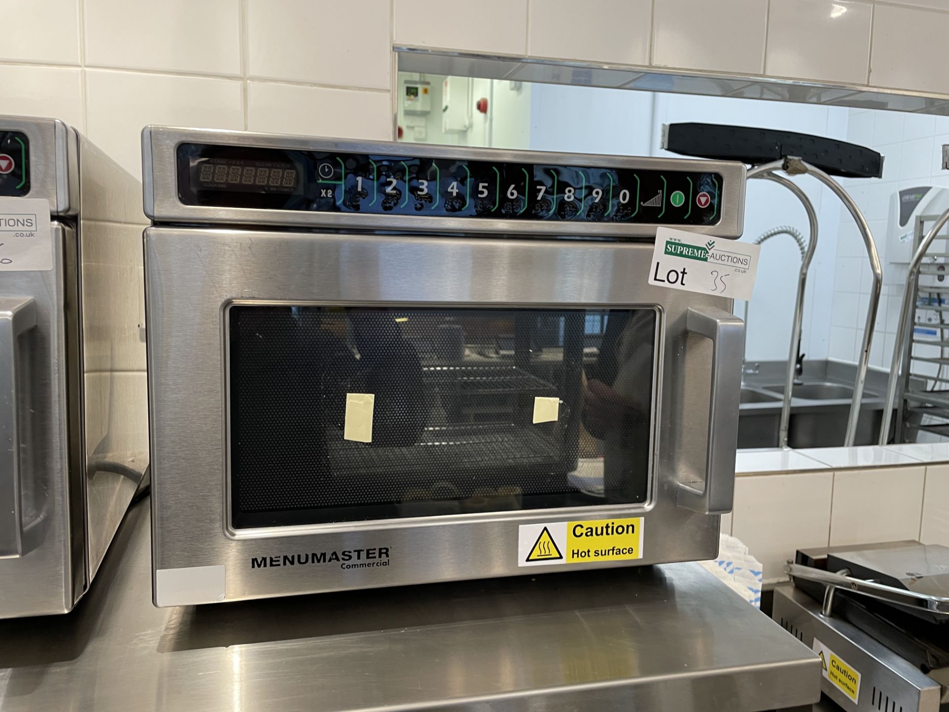 STAINLESS STEEL MENU MASTER COMMERCIAL MICROWAVE