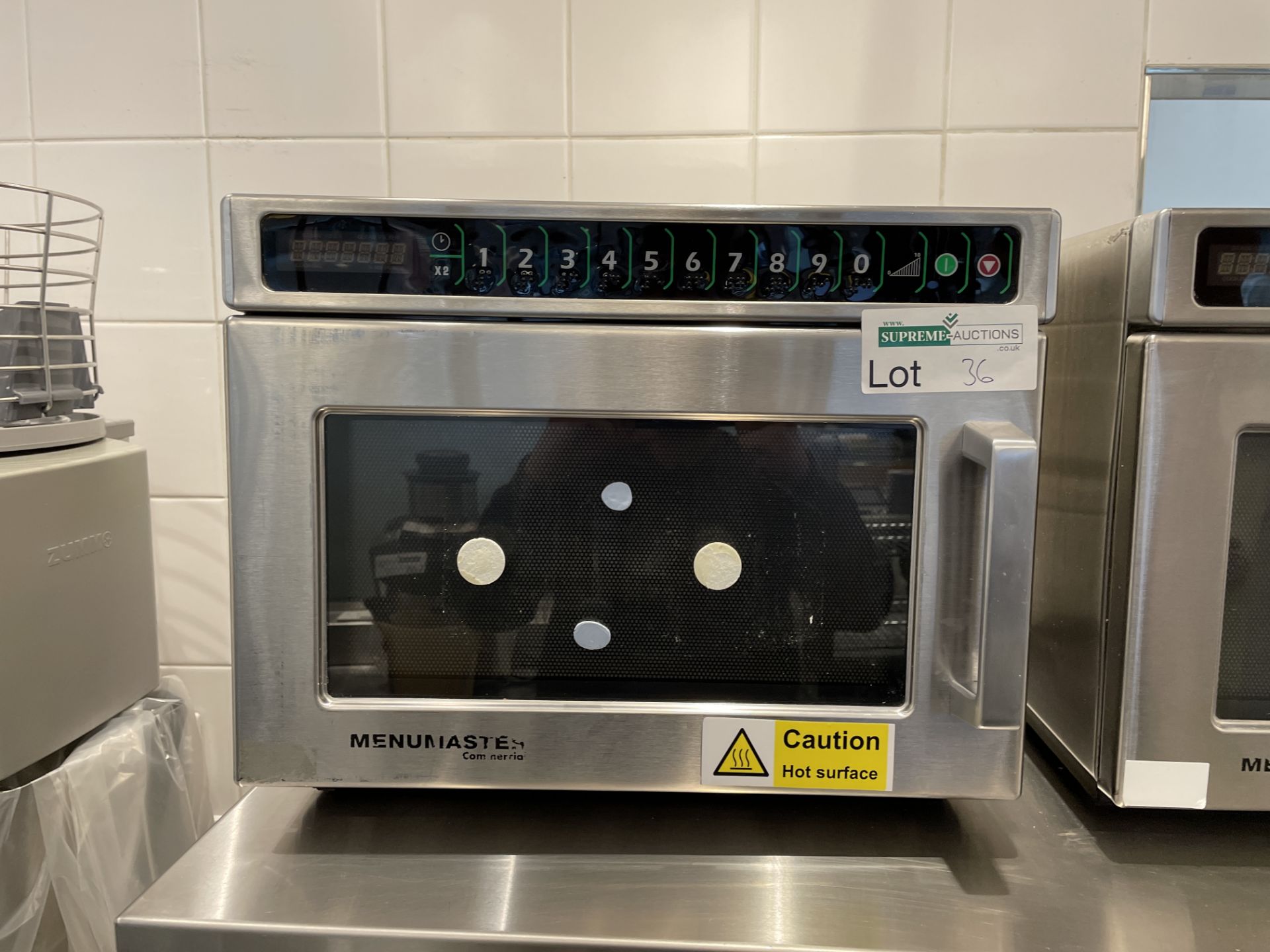 STAINLESS STEEL MENU MASTER COMMERCIAL MICROWAVE