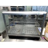 2 TIER GLASS FRONTED FOOD WARMING CABINET