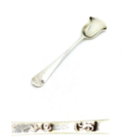 SOLID SILVER CONDIMENT SHOVEL SPOON HALLMARKED LONDON 1802 GEORGE III SPOON