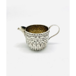 SOLID SILVER RARE SMALL CREAM JUG. DATE/HALLMARK BIRMINGHAM 1912. SIZE - 45x51x89mm. MAKER - BARRETT