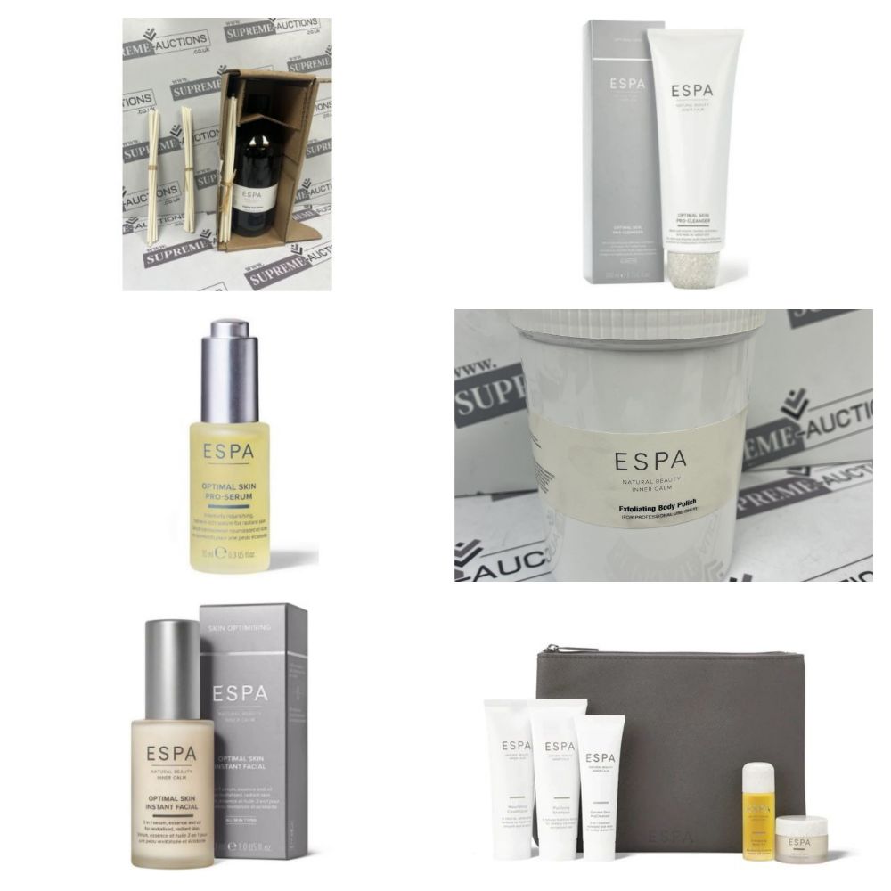 Liquidation Sale of Luxury High End Branded Skincare & Toiletries Products from Espa - Delivery Available