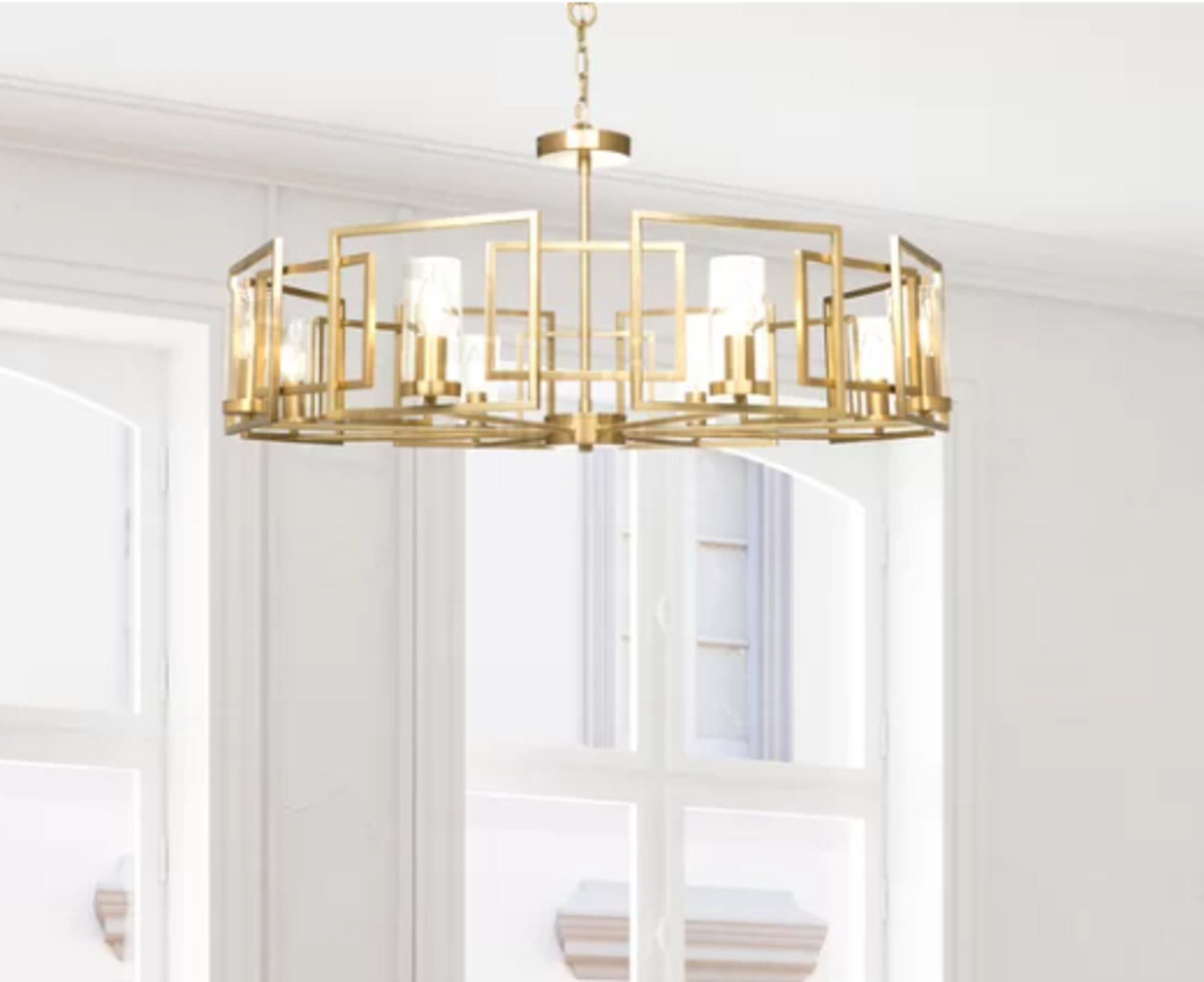 Canora Grey Ripley 6-Light Geometric Chandelier. RRP £389.99. - SR5. This exceptional chandelier