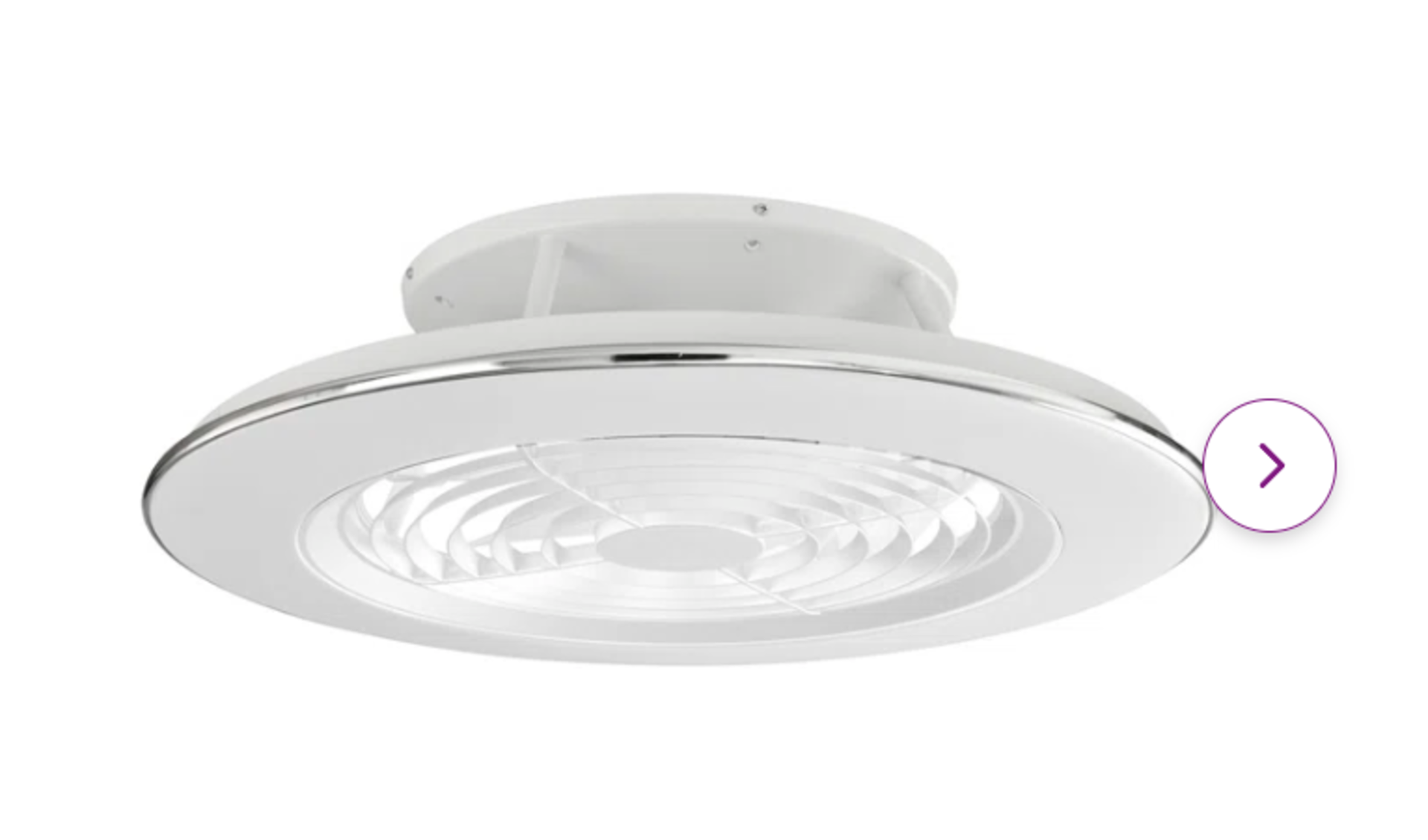 Thea Ceiling Fan with LED Lights. RRP £399.99. - SR4. This ceiling fan breaks into the sector of