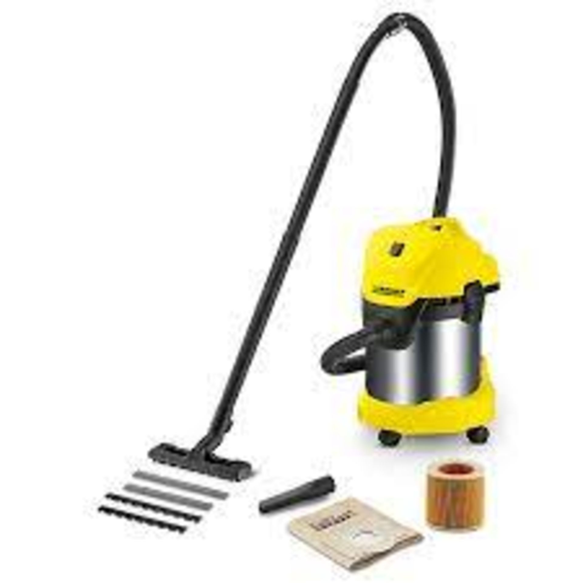 Kärcher WD 3 premium Corded Wet & dry vacuum, 17.00L. - BW. The WD 3 Premium is super-powerful