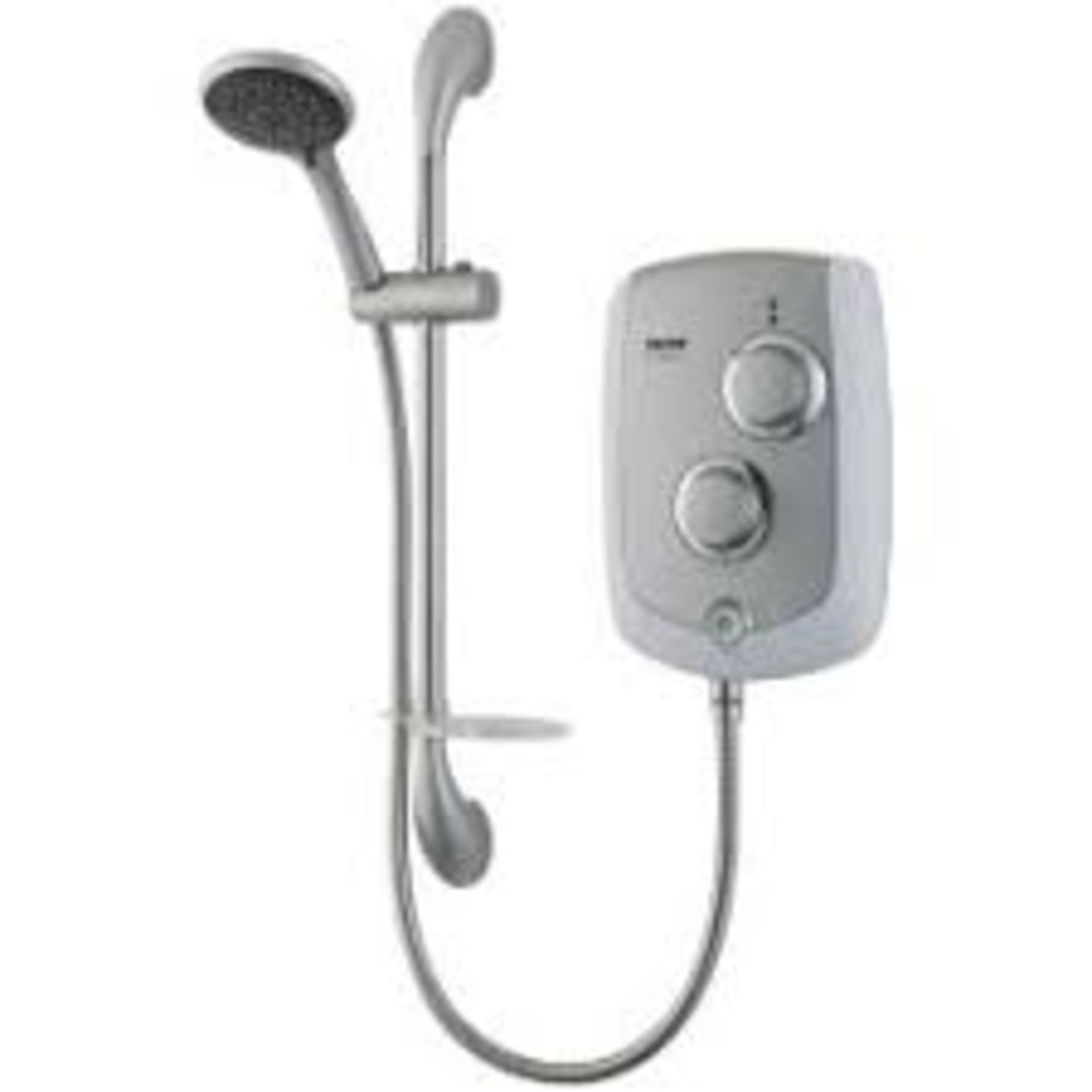 TRITON TRANCE 2ND GENERATION WHITE / SATIN CHROME 9.5KW MANUAL ELECTRIC SHOWER. - BI. Stylish