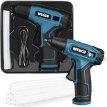 TRADE LOT 20 x New Boxed WESCO Cordless 3.6V Hot Glue Gun with 10pieces Glue Stick 7mm, Micro USB