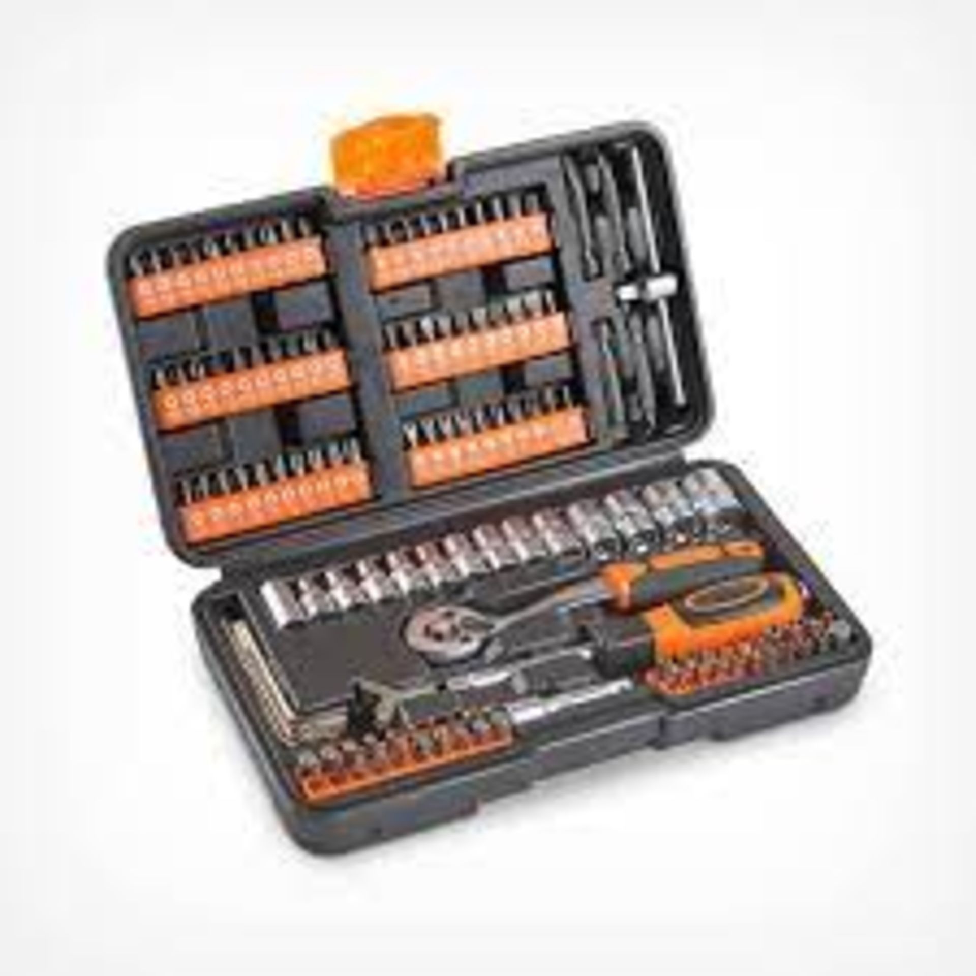 TRADE LOT 10 x New Boxed 130pc Socket + Bit Sets. (REF176-OFC) Be prepared for the unexpected with