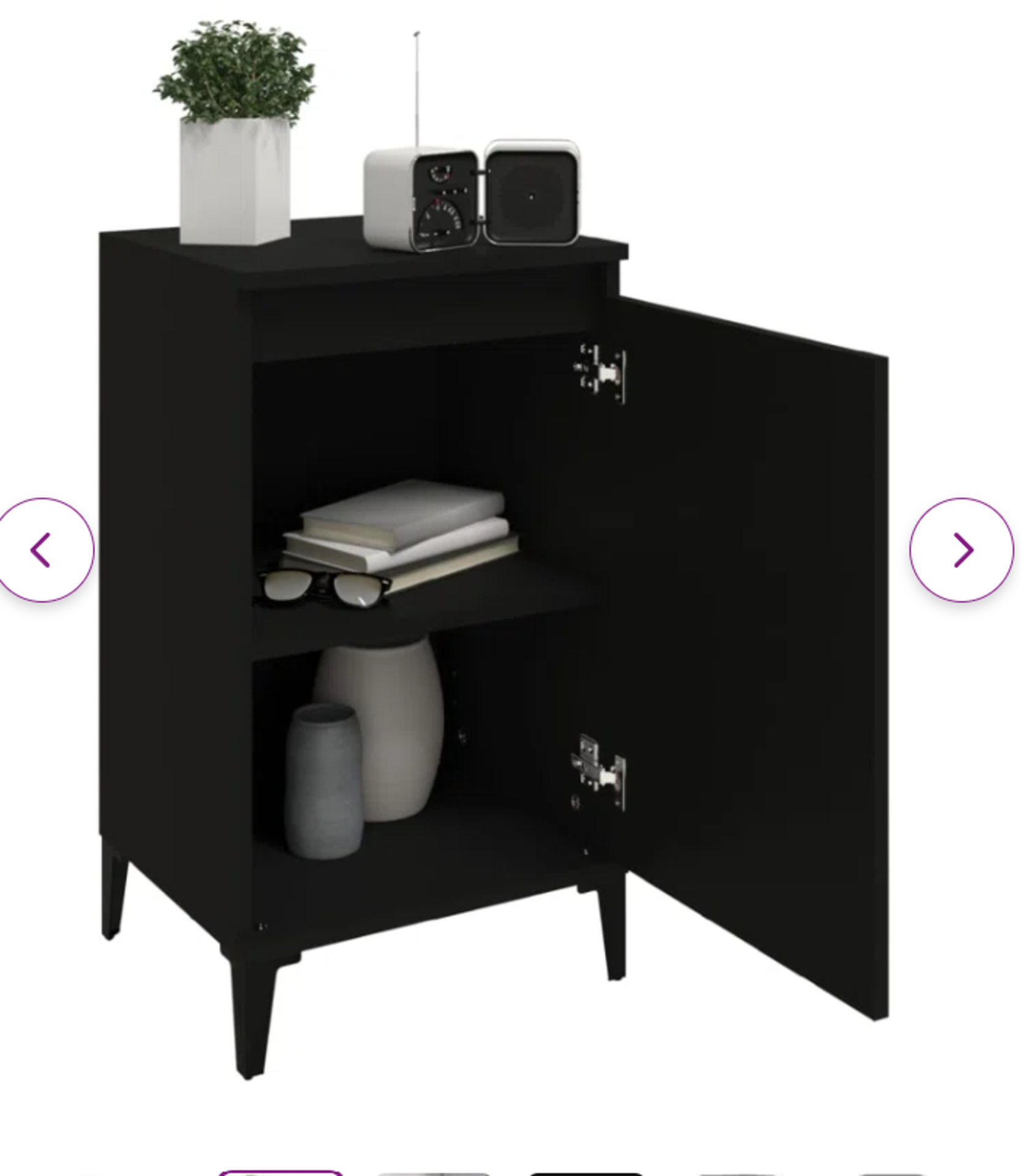 Lavena Solid + Manufactured Wood Bedside Table - SR4. With their elegant and classic design, these
