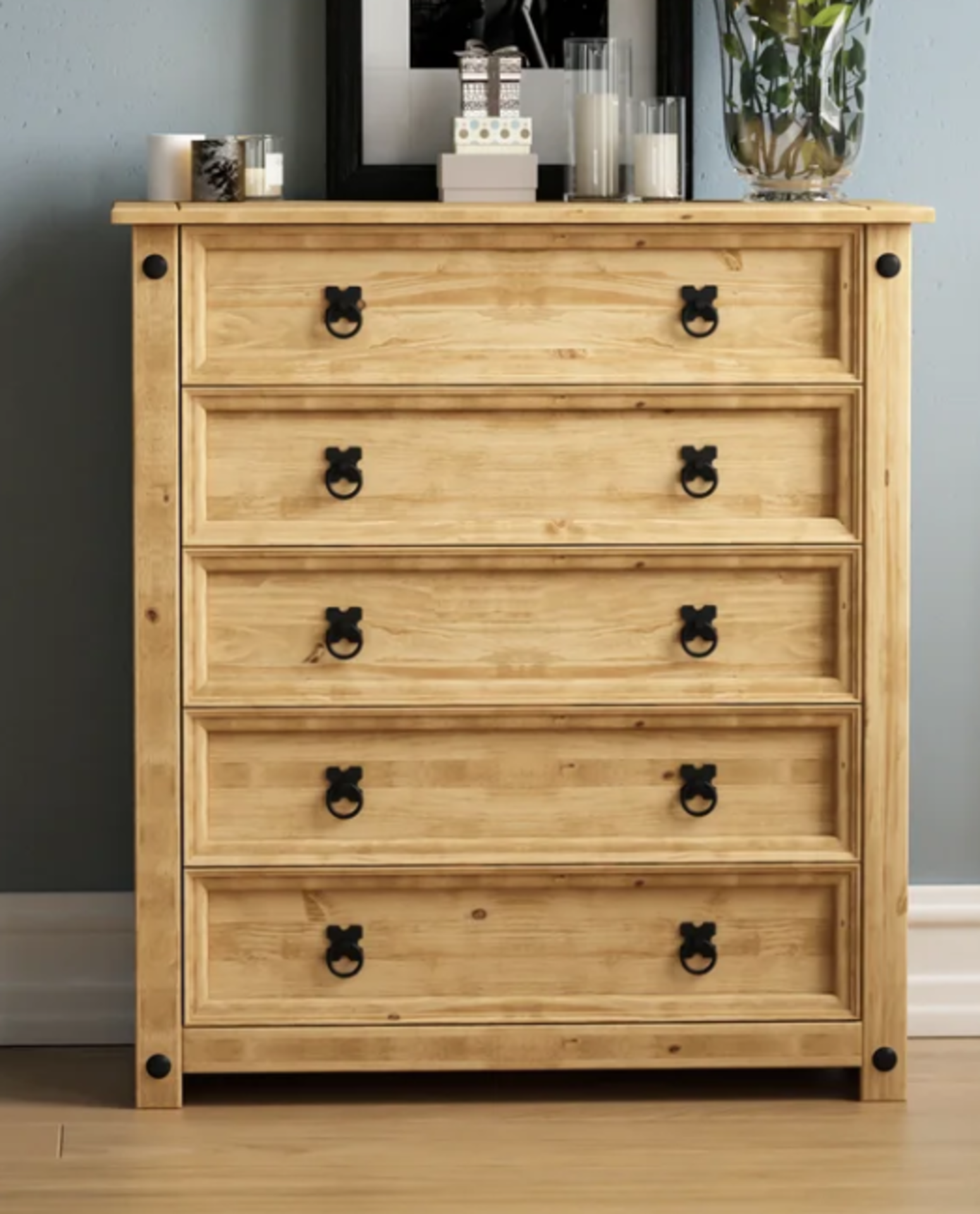 Harold 5 - Drawer Chest of Drawers. - SR4.