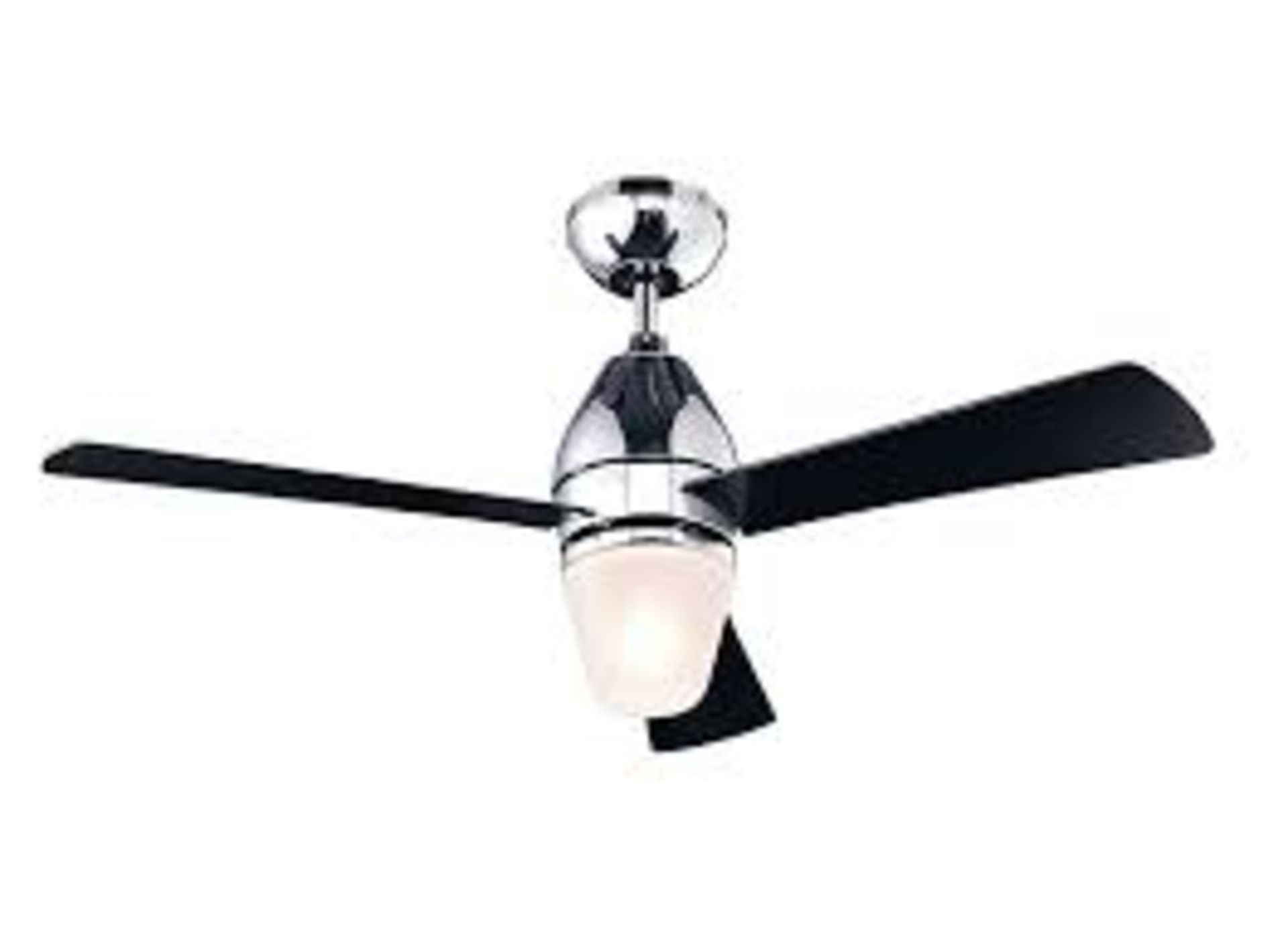 Colours Shek Modern Chrome effect Ceiling fan light. - BI. This ceiling fan will provide a perfect