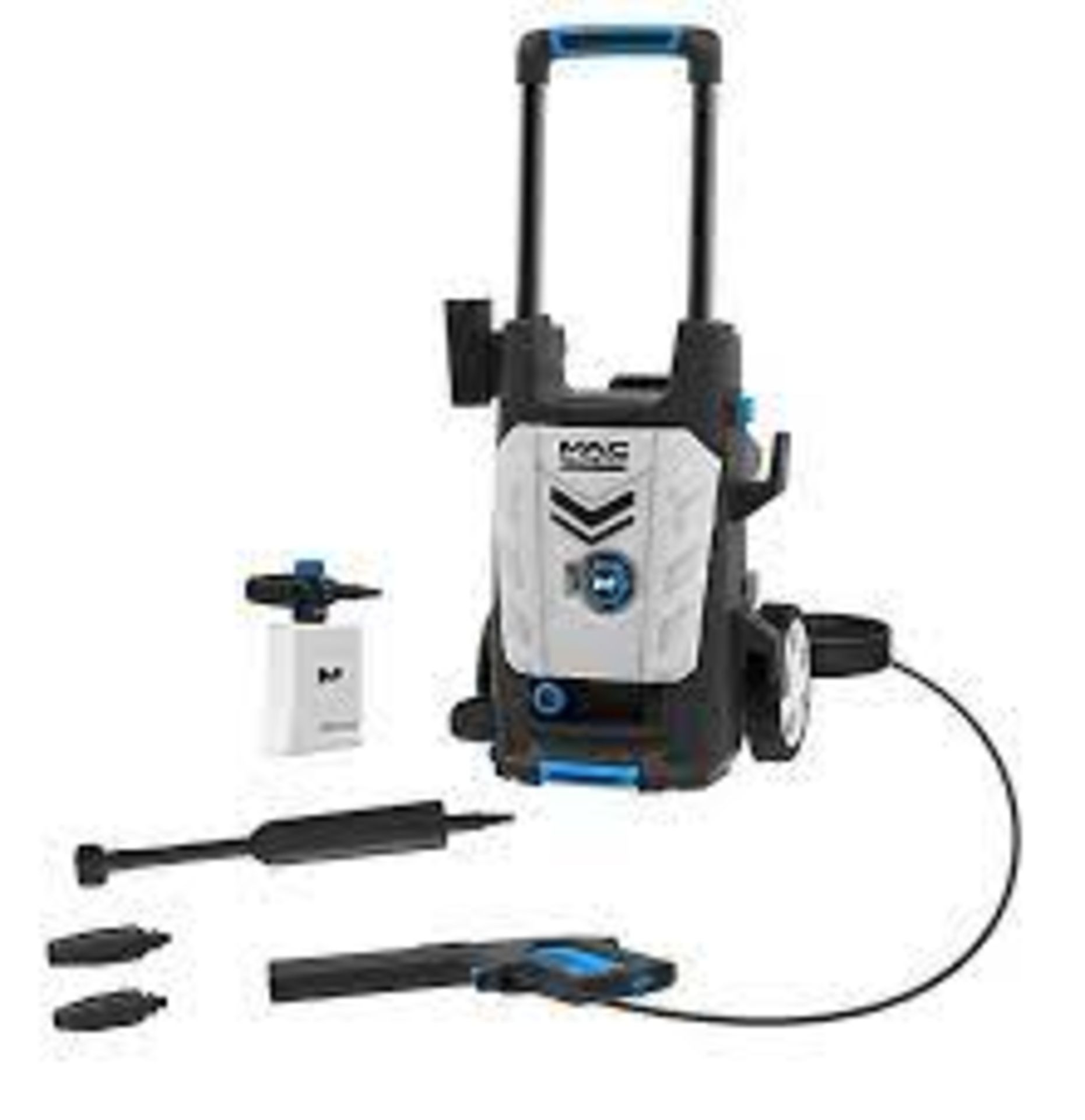 Mac Allister Corded Pressure washer 1.8kW MPWP1800-3. - BI. The compact design makes for practical
