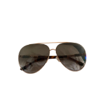 The Jimmy Choo Gray Sunglasses feature a large Aviator shape for women. The temple design integrates