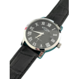 Rotary gents quarts mens watch leather strap xdemo