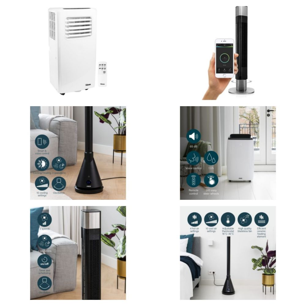 Smart Air Conditioning Units, Fans & Robot Vacuums - 7000, 9000 & 12000 BTU - Delivery Available