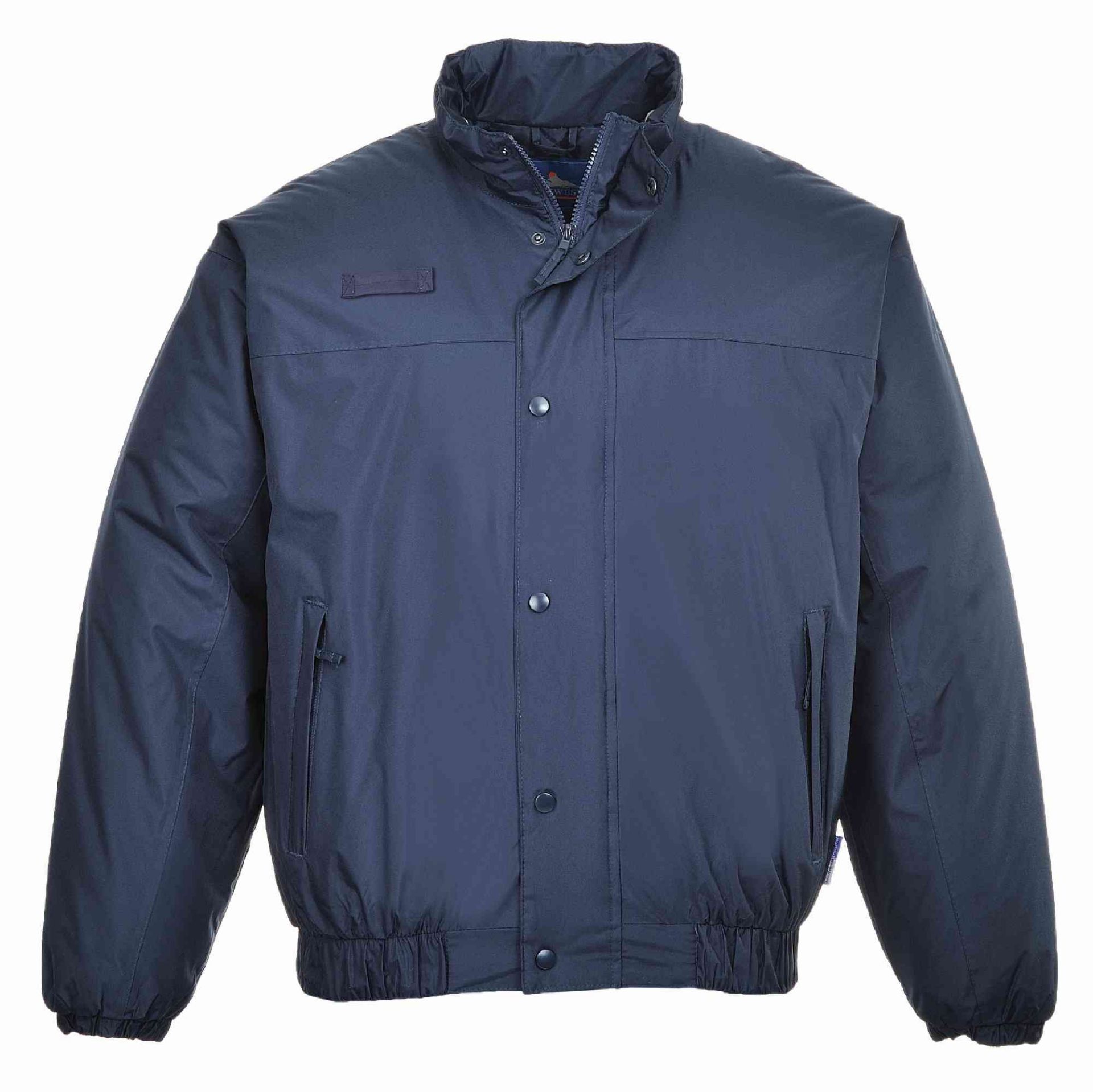 BRAND NEW PORTWEST S533 Falkirk Navy Bomber Jacket SIZE (4XL). RRP £32. (R19-3). (S533NAR4XL).