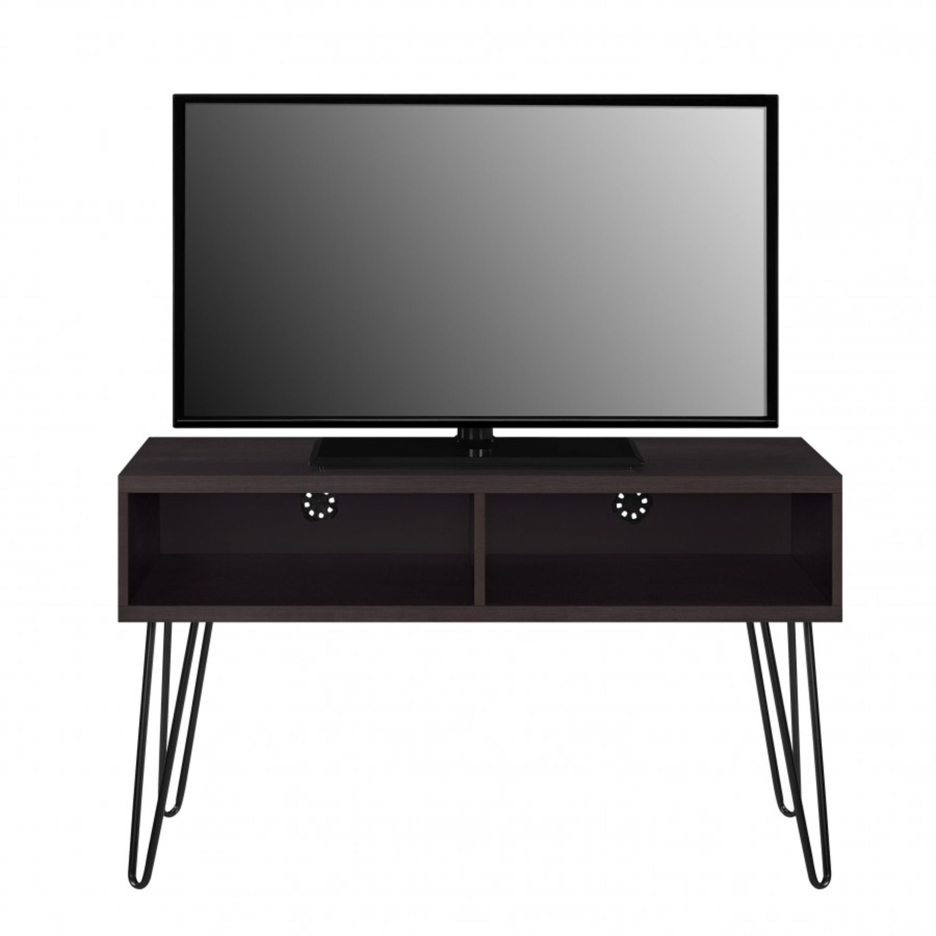 TRADE LOT 5 X BRAND NEW DOREL HOME OWEN RETRO STYLE TV STAND ESPRESSO RRP £189 (EFF) 1748196COM-ESP,