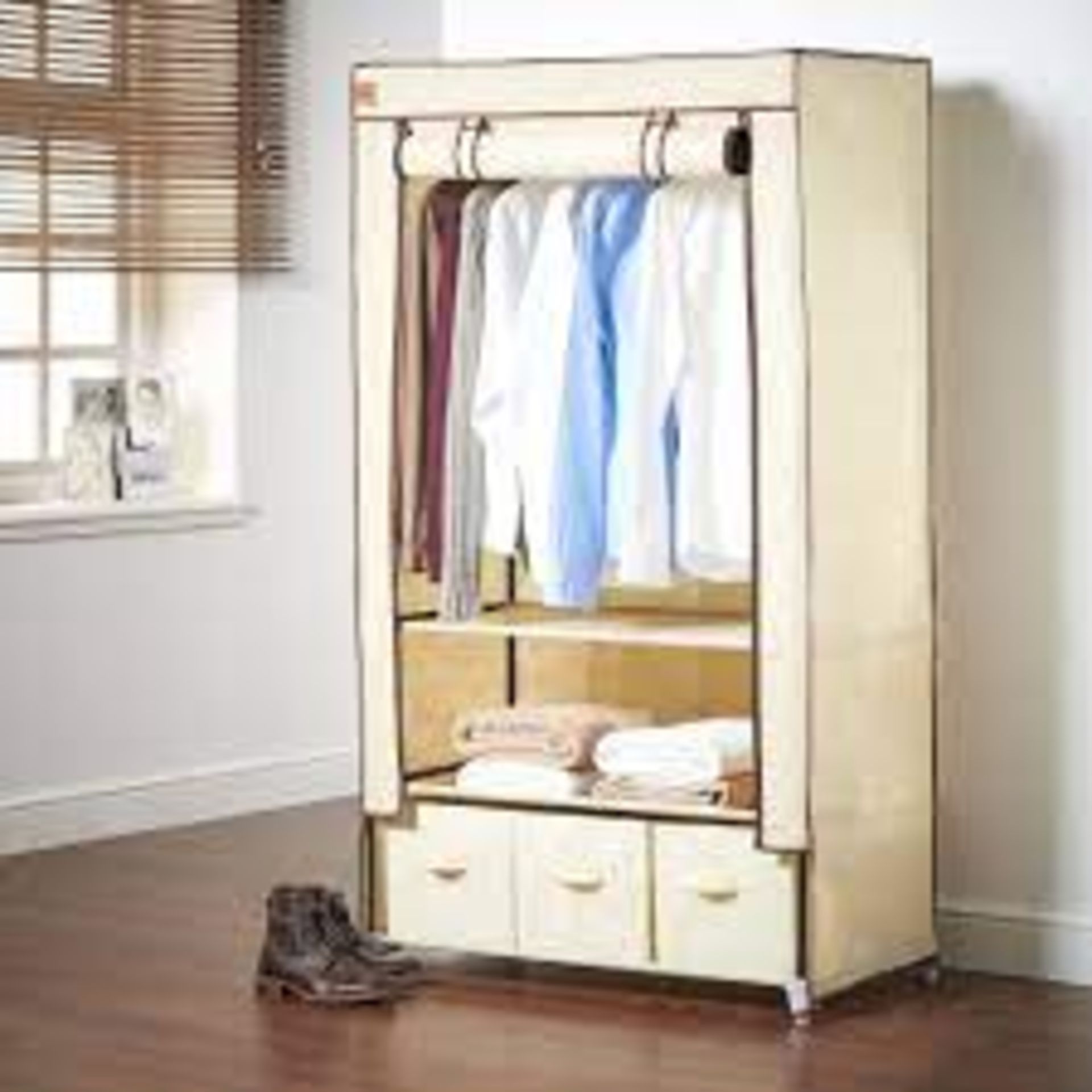 Double Canvas Effect Wardrobe - R8