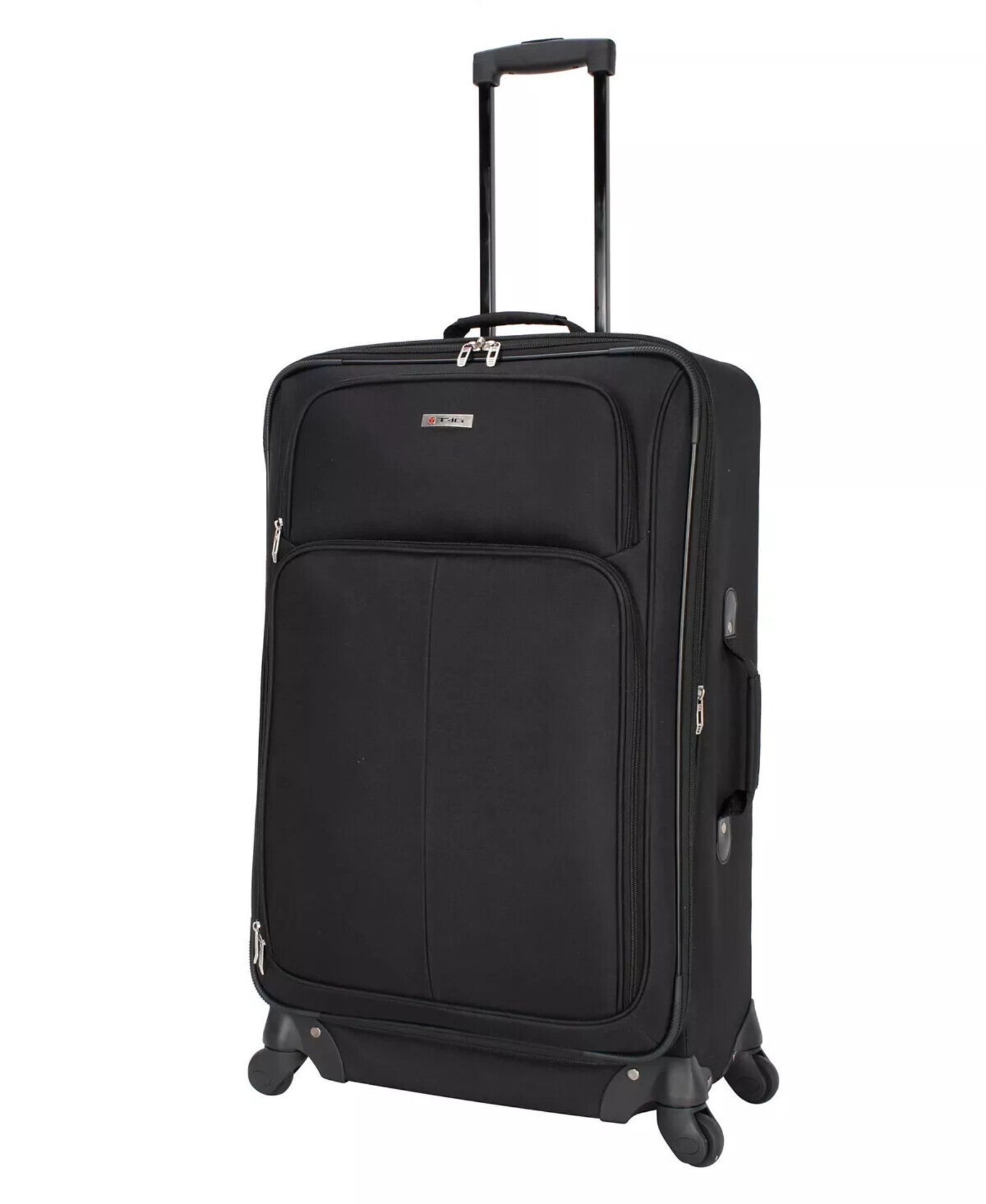 New Set OF TAG Ridgefield Black 5 Piece Softside Luggage Set. RRP $300. This classic set from Tag - Image 5 of 5