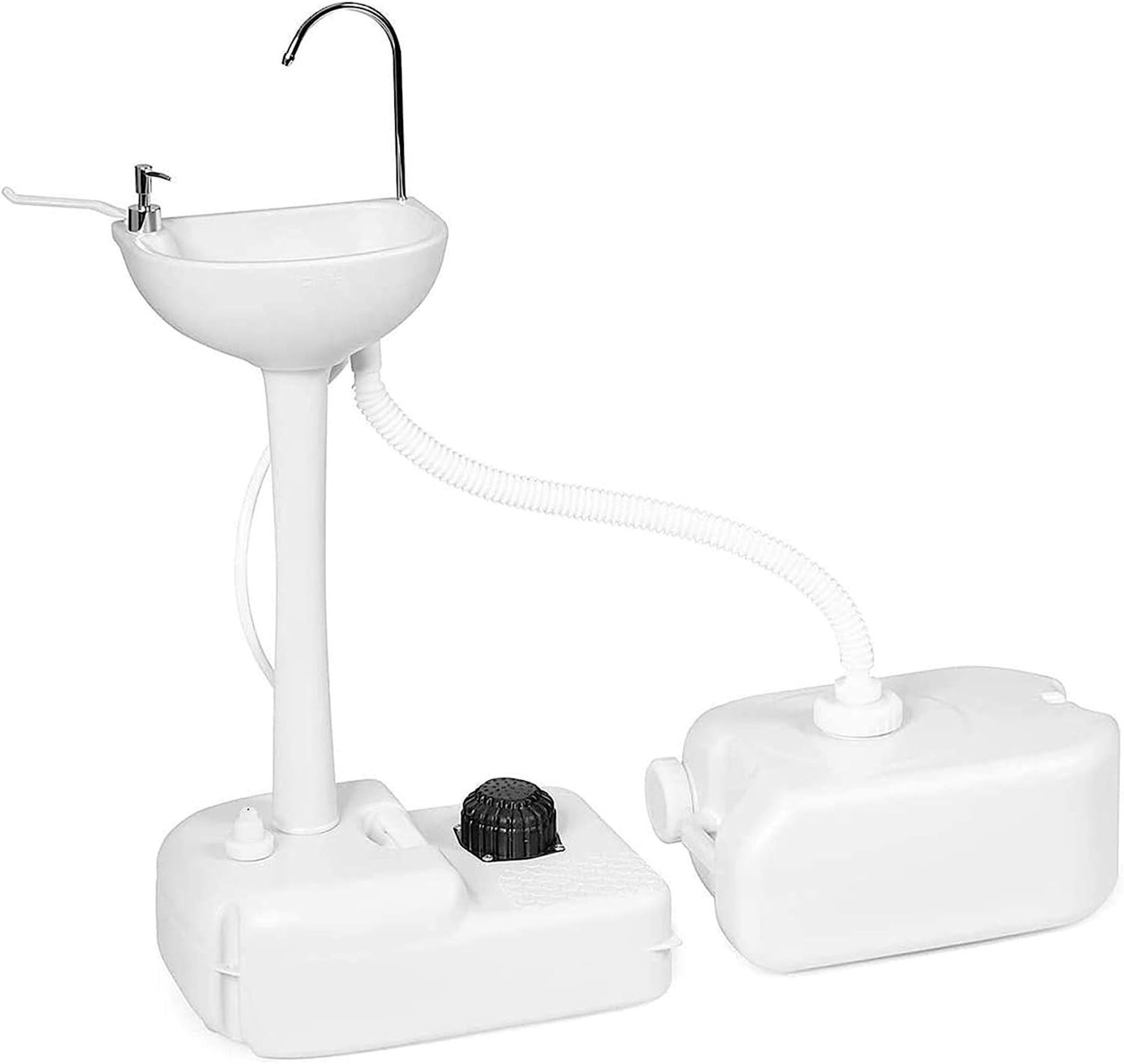 BRAND NEW PORTABLE REMOVABLE OUTDOOR HAND SINK WITH 24L RECOVERY TANK RRP £229