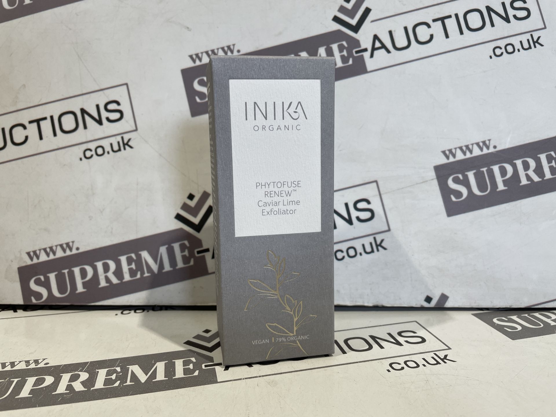 25 X BRAND NEW INIKA ORGANIC 75ML PHYTOFUSE RENEW CAVIAR LIME EXFOLIATOR S1P