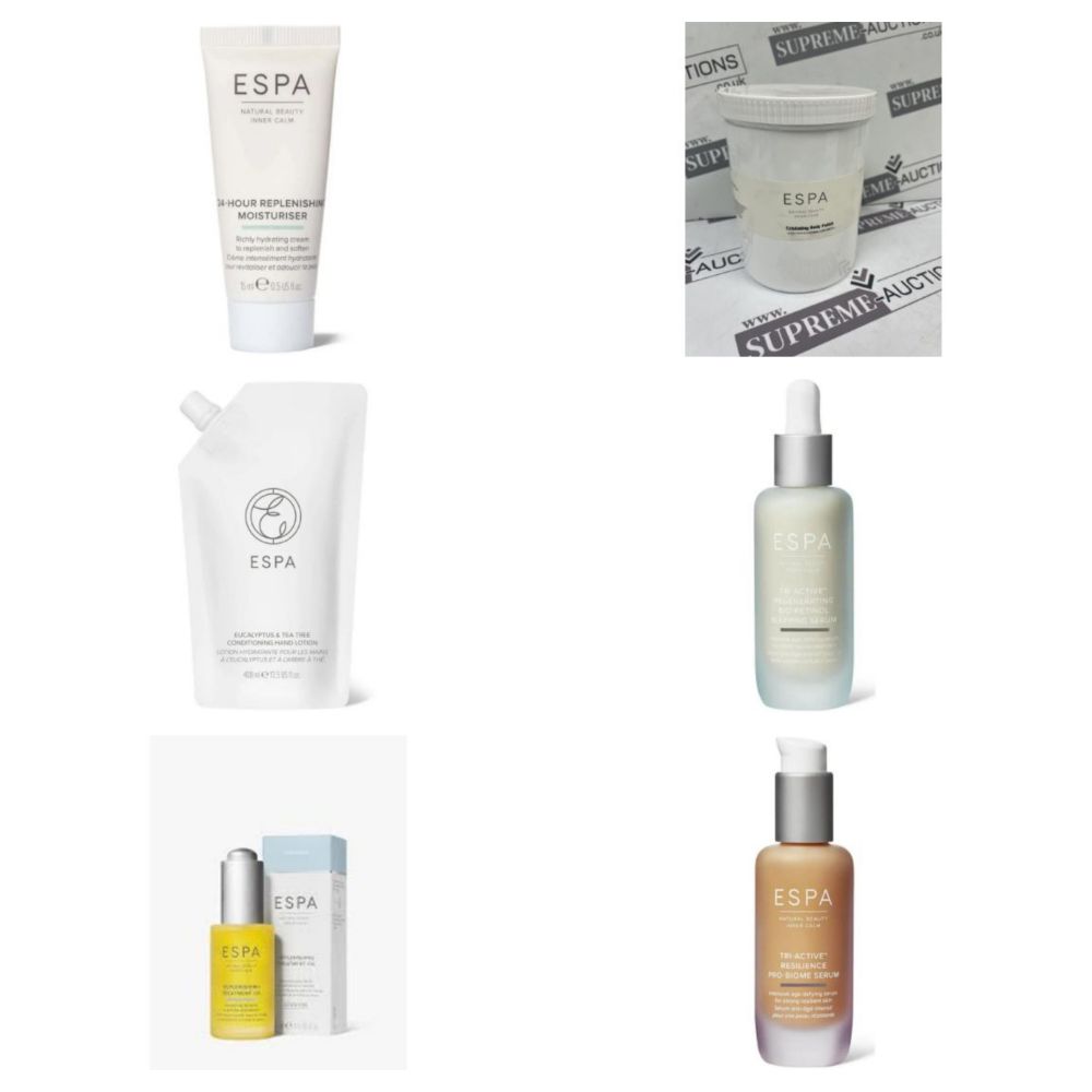 Liquidation Sale of Luxury High End Branded Skincare & Toiletries Products from Espa - Delivery Available