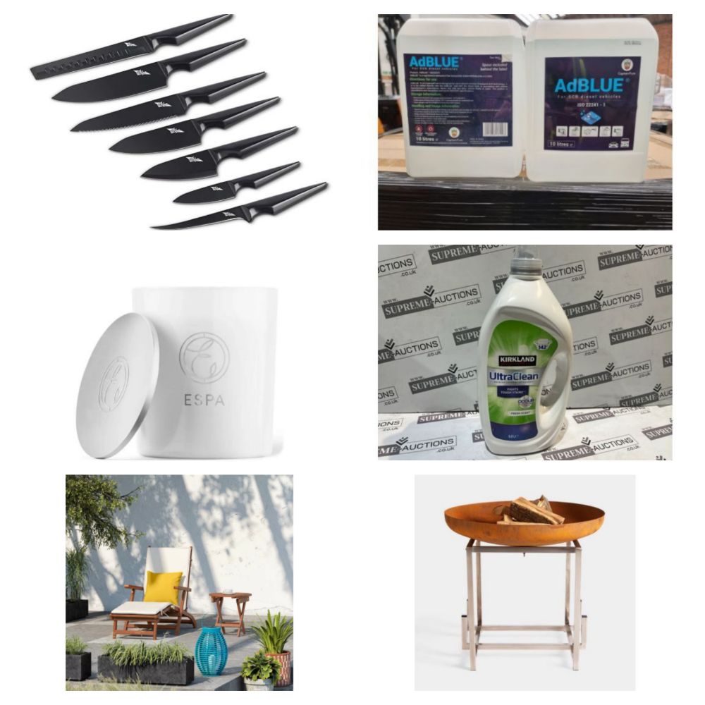 TRADE PALLET LIQUIDATION INCLUDING COSMETICS, FURNITURE, COOKWARE, HOMEWARES, TOOLS, TOYS, CLOTHING, DIY, GARDEN AND MORE