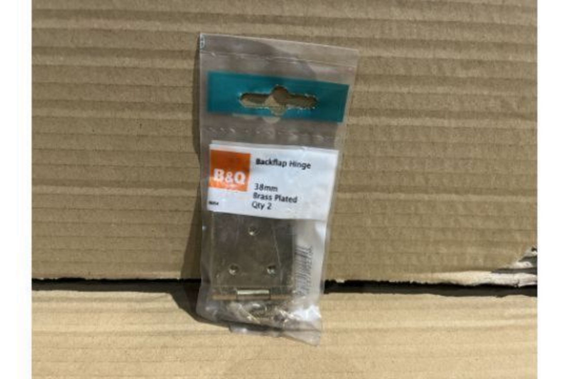 60 X BRAND NEW PACKS OF 2 38MM BRASS PLATED BACKFLAP HINGES R9