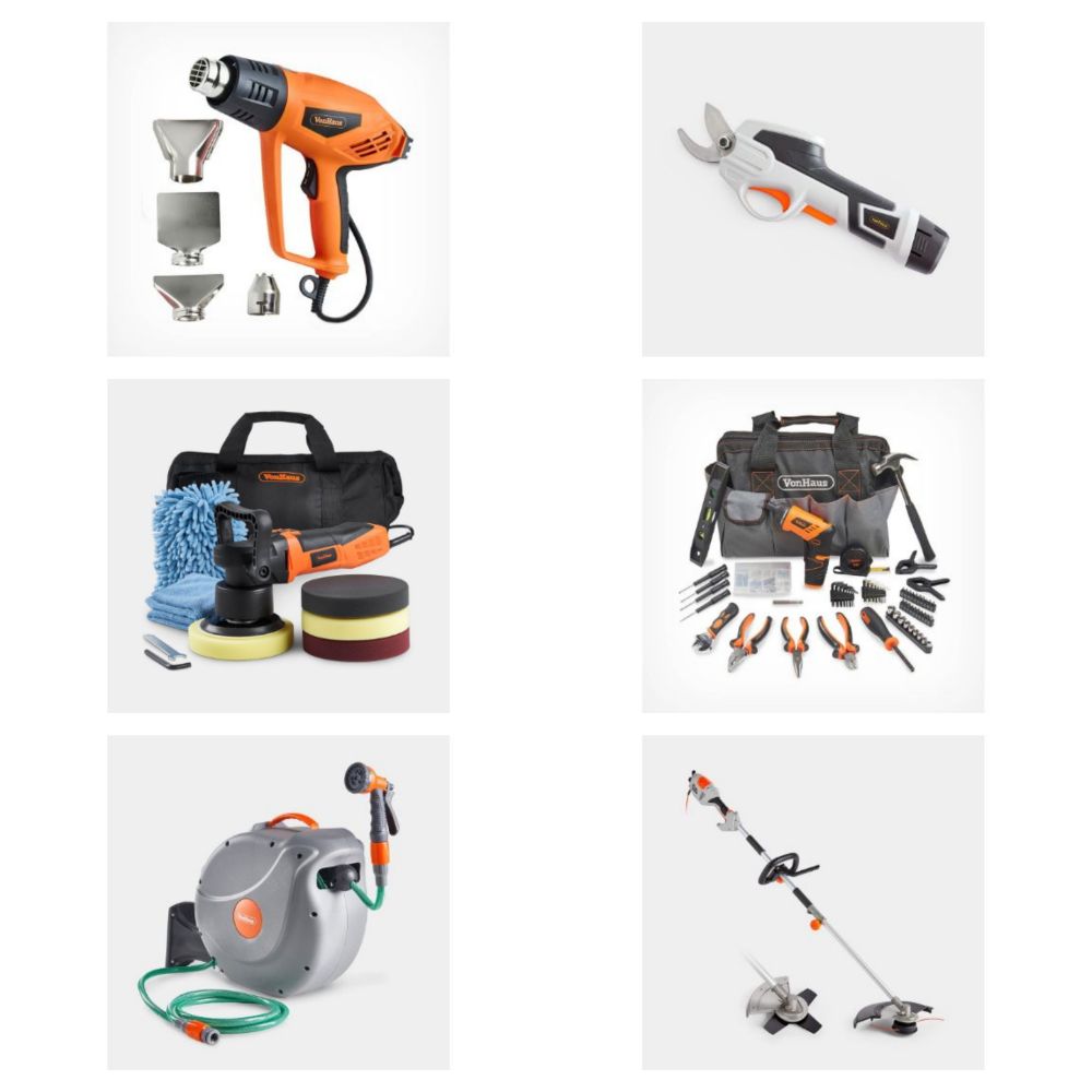 BBQ's, Air Fryers,Lawnmowers, SDS Drills, Chainsaws, Furniture, Trimmers, Nail Guns, Paddle Mixers, Paint Guns, BBQs, Cordless Drills and more