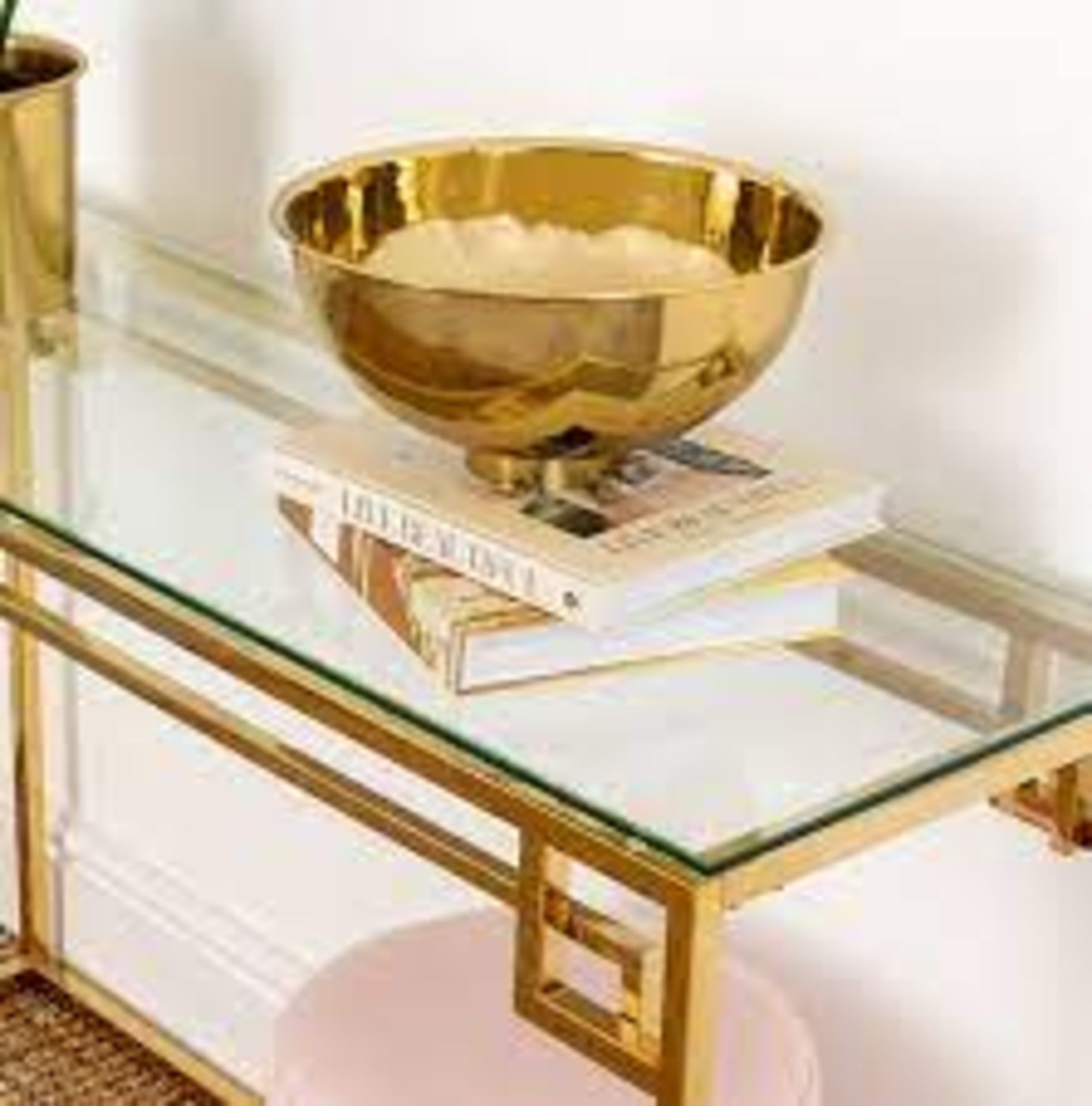 Brand New Gold Plated Mirror Polished Bowl rrp £120