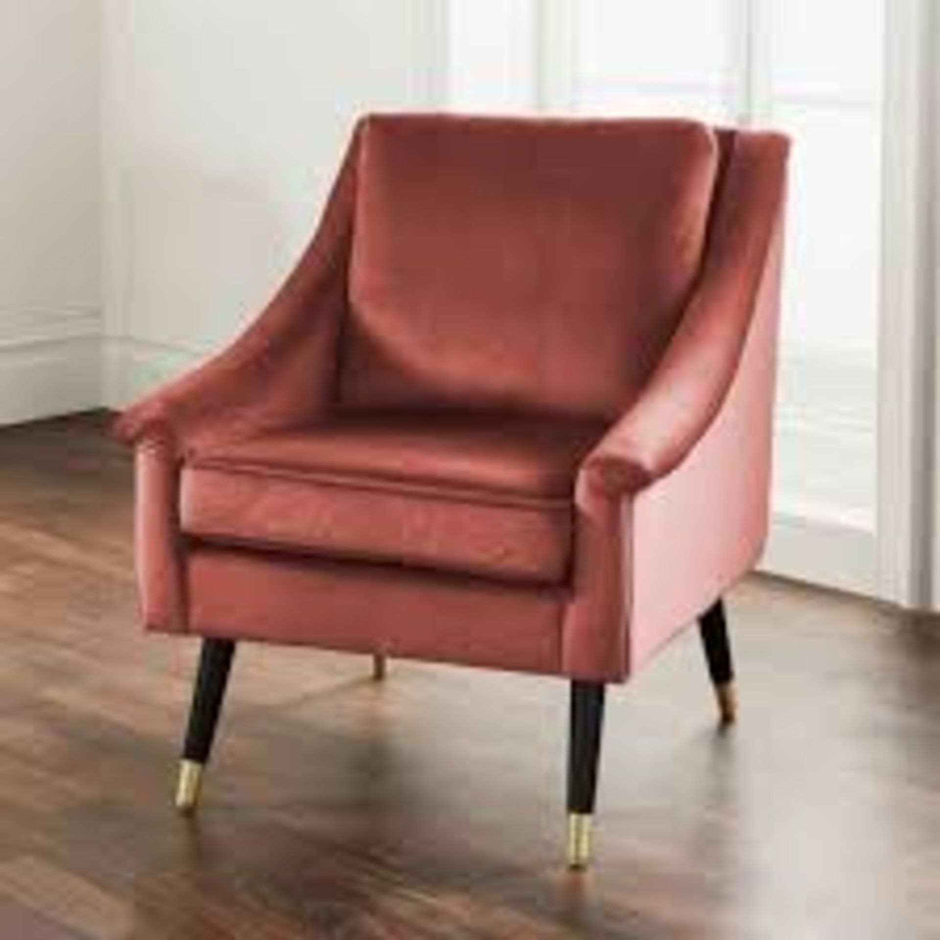 Brand New Native Home & Lifestyle Rose Velvet Armchairs RRP £530