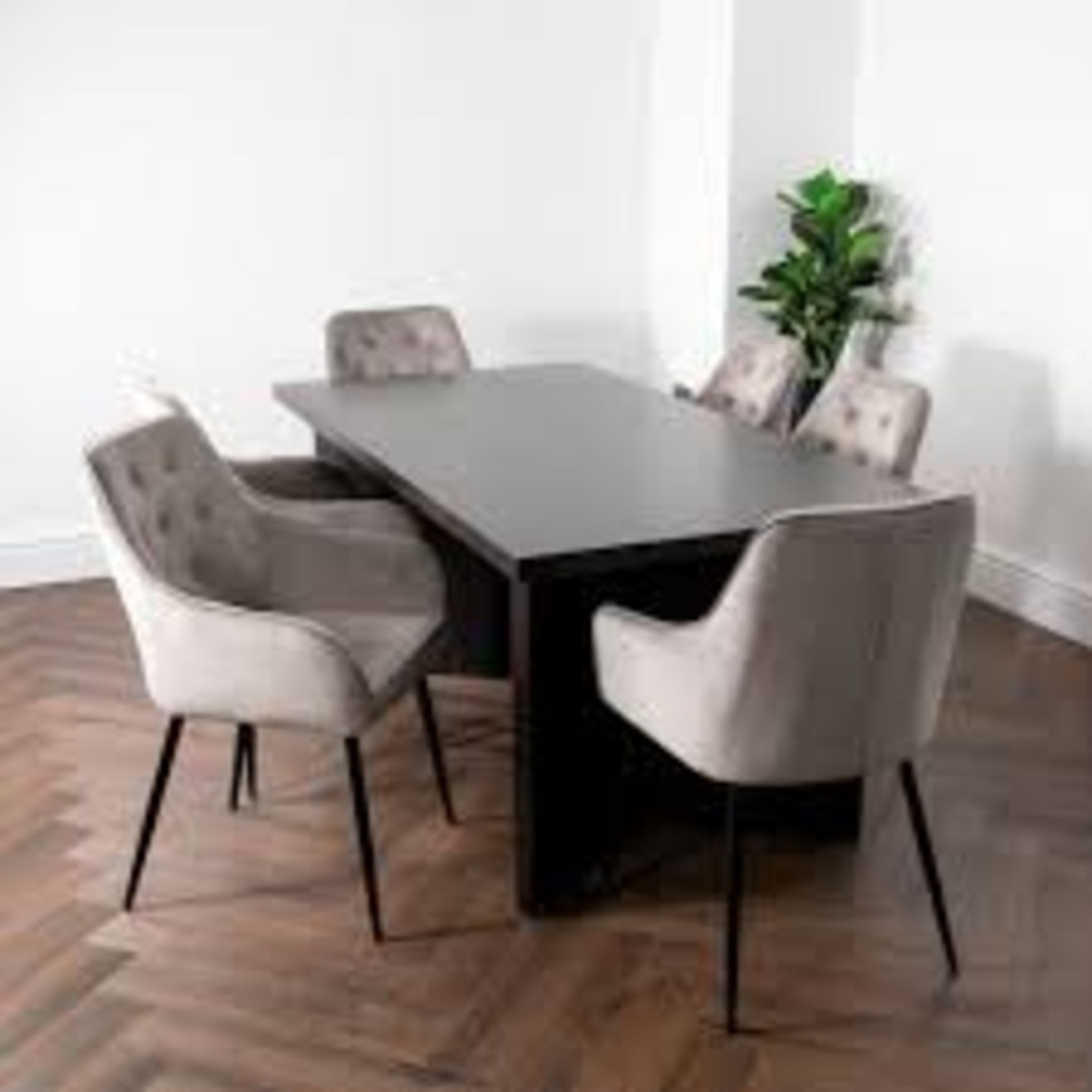 Brand New Espresso Walnut Ascot 6 Seater Dining Table (table only) RRP £950