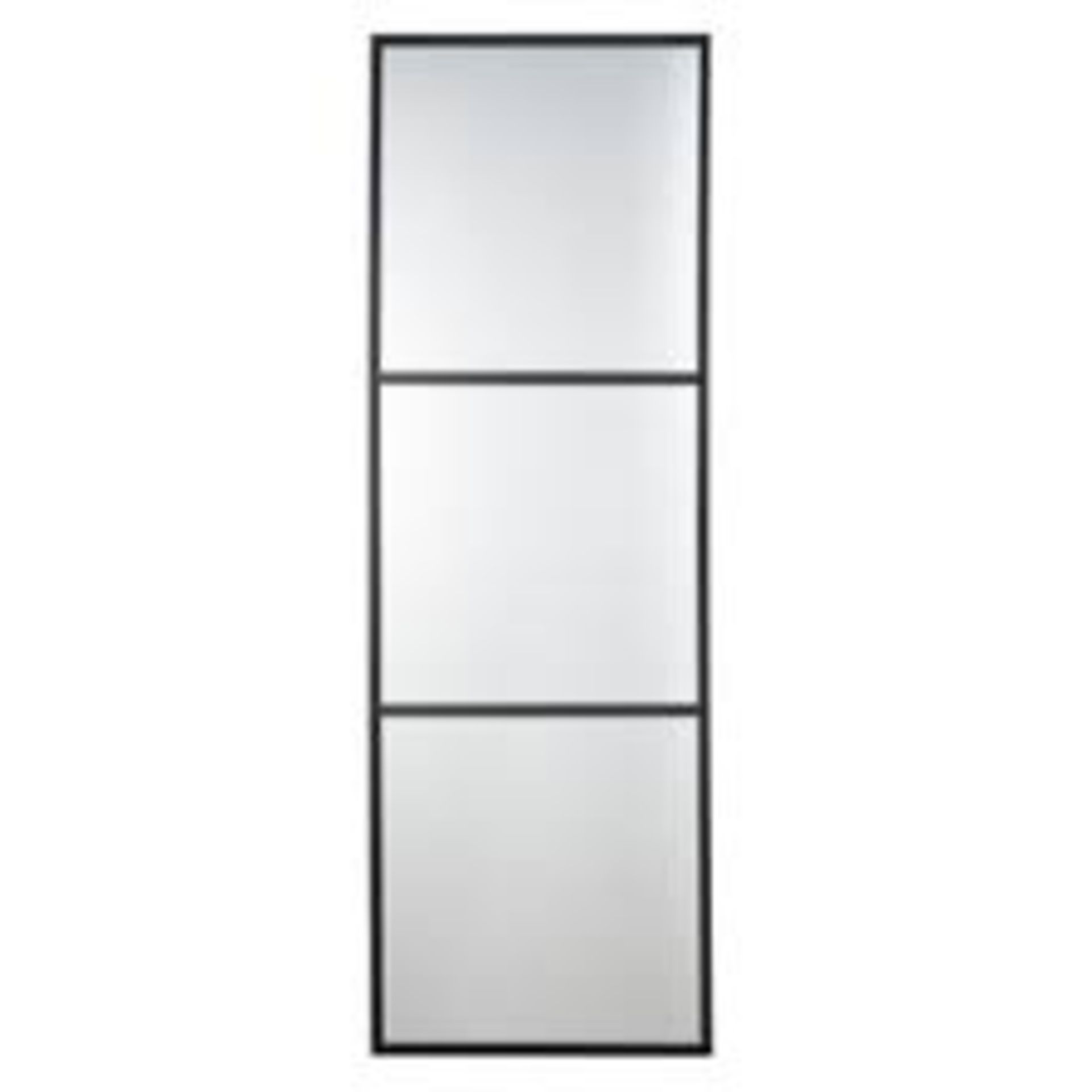 BRAND NEW Black Window Style Floor Standing Mirror 150 X 2 X 40CM RRP £310