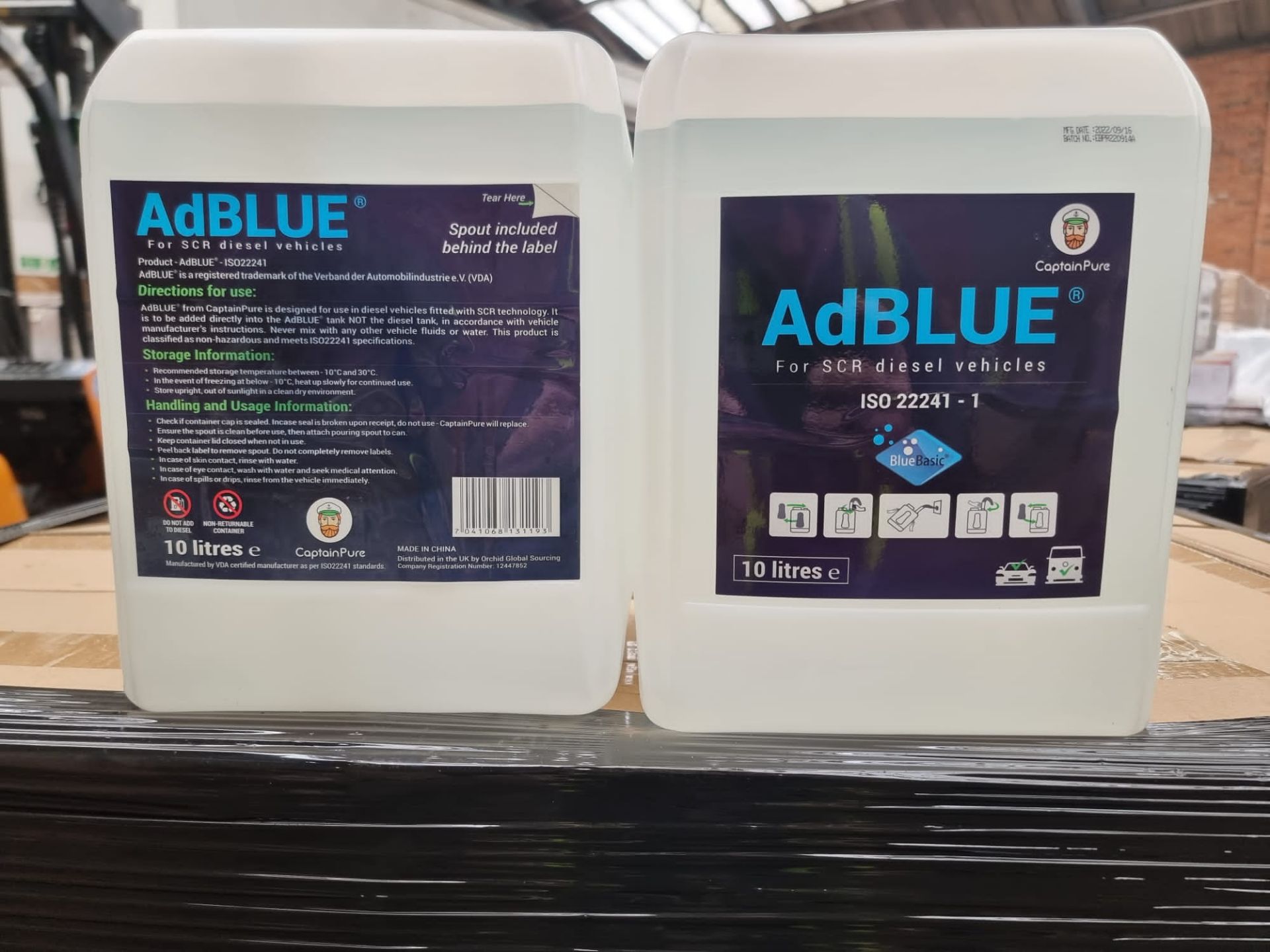 12 x NEW SEALED 10L TUBS OF ADBLUE FOR DIESEL VEHICLES. INCLUDES NOZZLE. AdBlue is the registered - Image 3 of 4