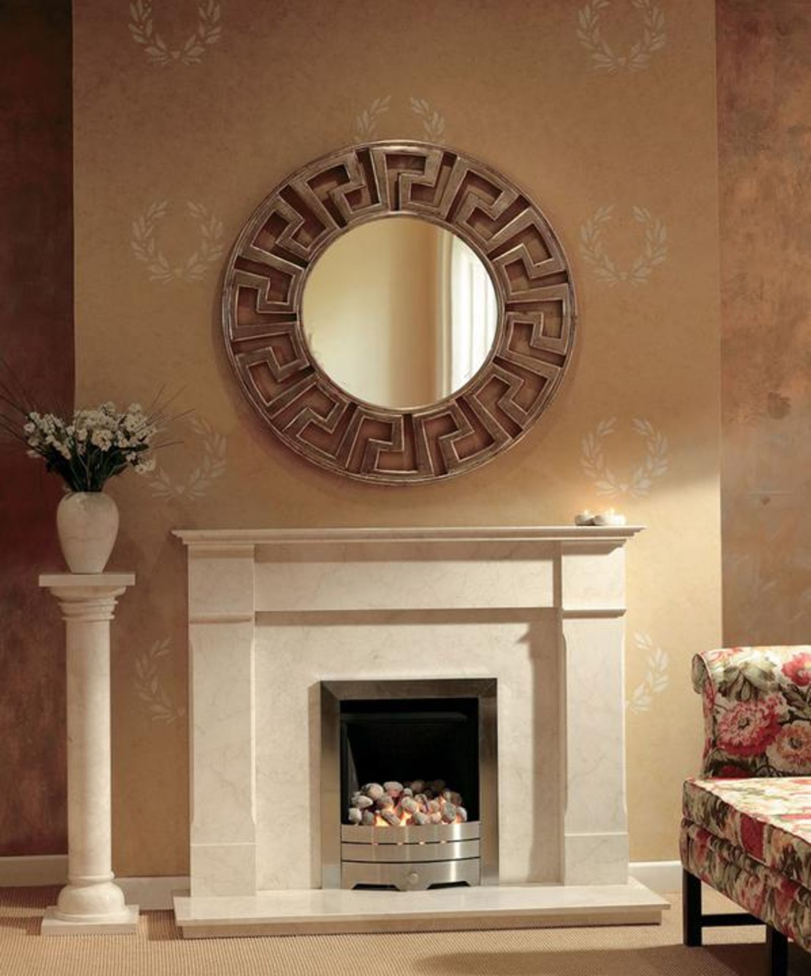 BRAND NEW MONTPELLIER FIRE SURROUND, EVITA 48 INCH BIANCO, The Evita fireplace is our take on a