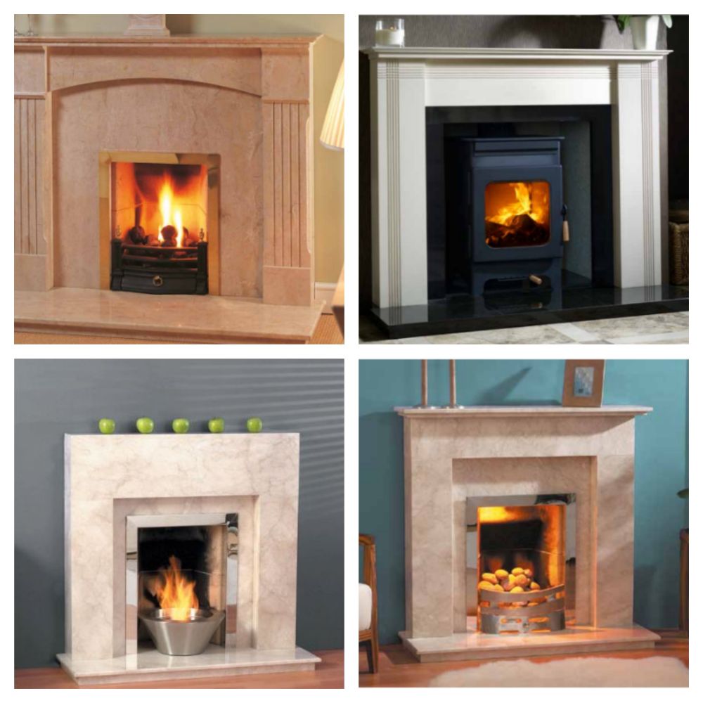 High Quality Marble and Limestone Fire Surrounds in Various Designs and Sizes