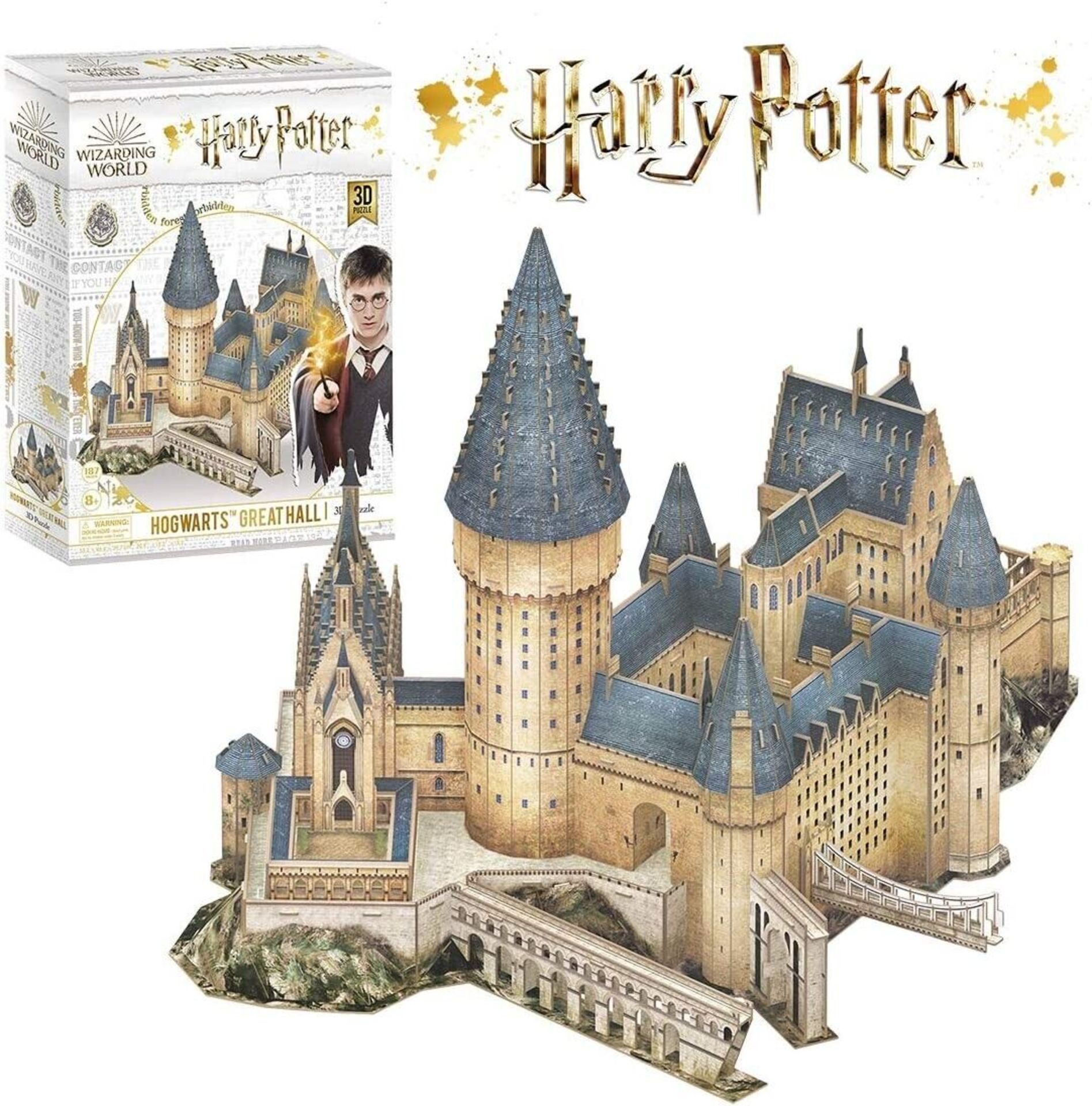 4 X BRAND NEW HARRY POTTER WIZARDING WORLD HOGWARTS GREAT WALL 3D PUZZLES RRP £70 EACH R19