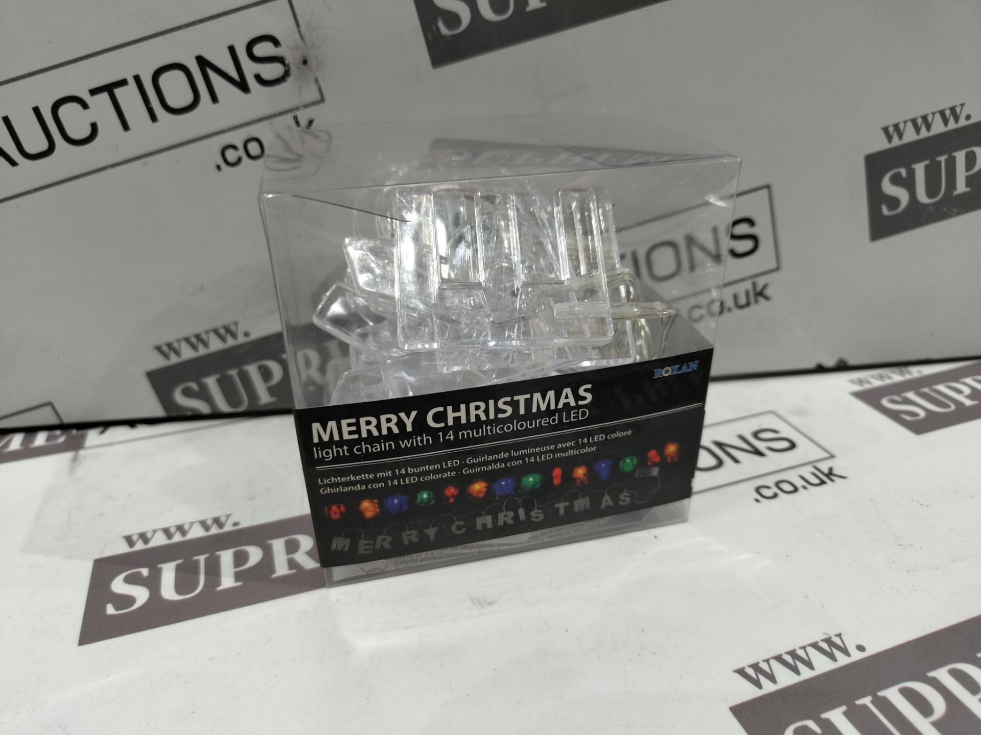 72 X BRAND NEW MERRY CHRISTMAS LIGHT CHAINS WITH 14 MULTICOLOURED LED R11-13