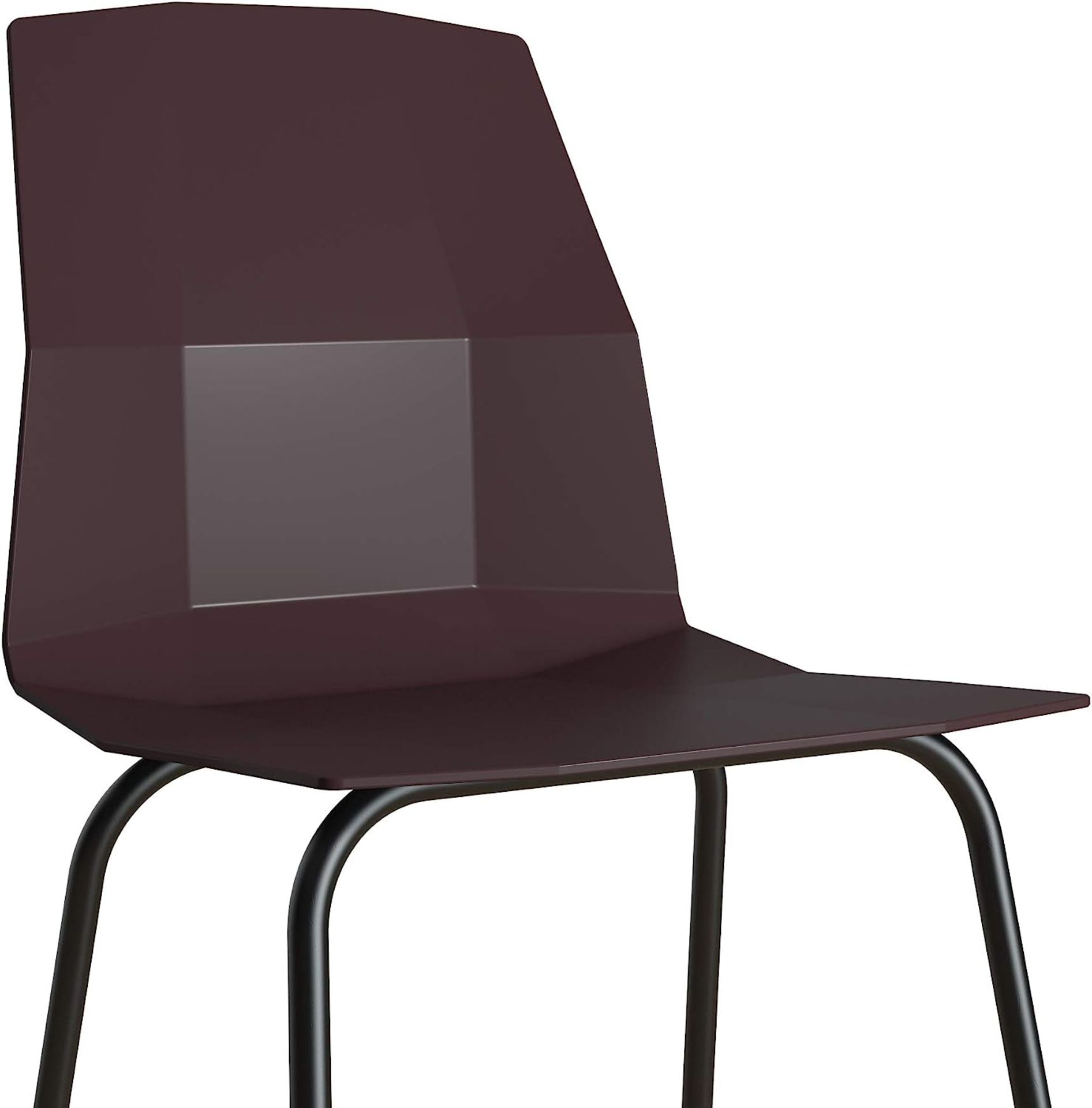 2 X Brand New Burgundy CosmoLiving Riley Dining Chair, Who needs ordinary when your home décor can