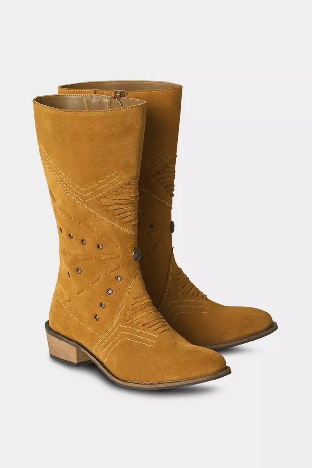 3 X BRAND NEW JOE BOROWNS Brick Lane Suede Midi Boot Tan SIZE 3 R18-4