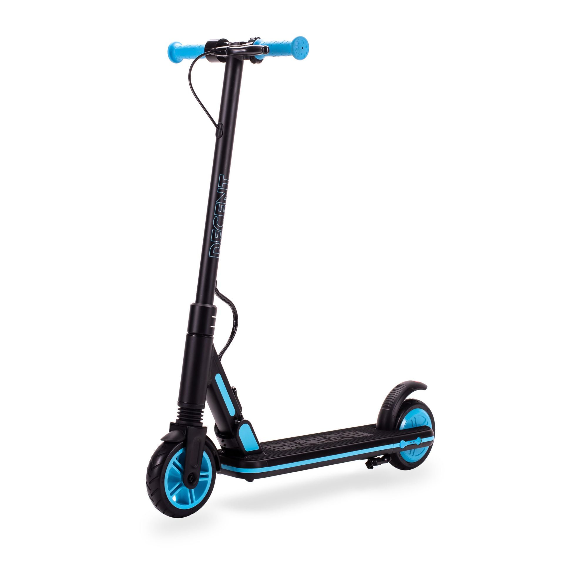 New & Boxed DECENT Kids Electric Scooter - Blue/Black. Let your kids zip around in style. With