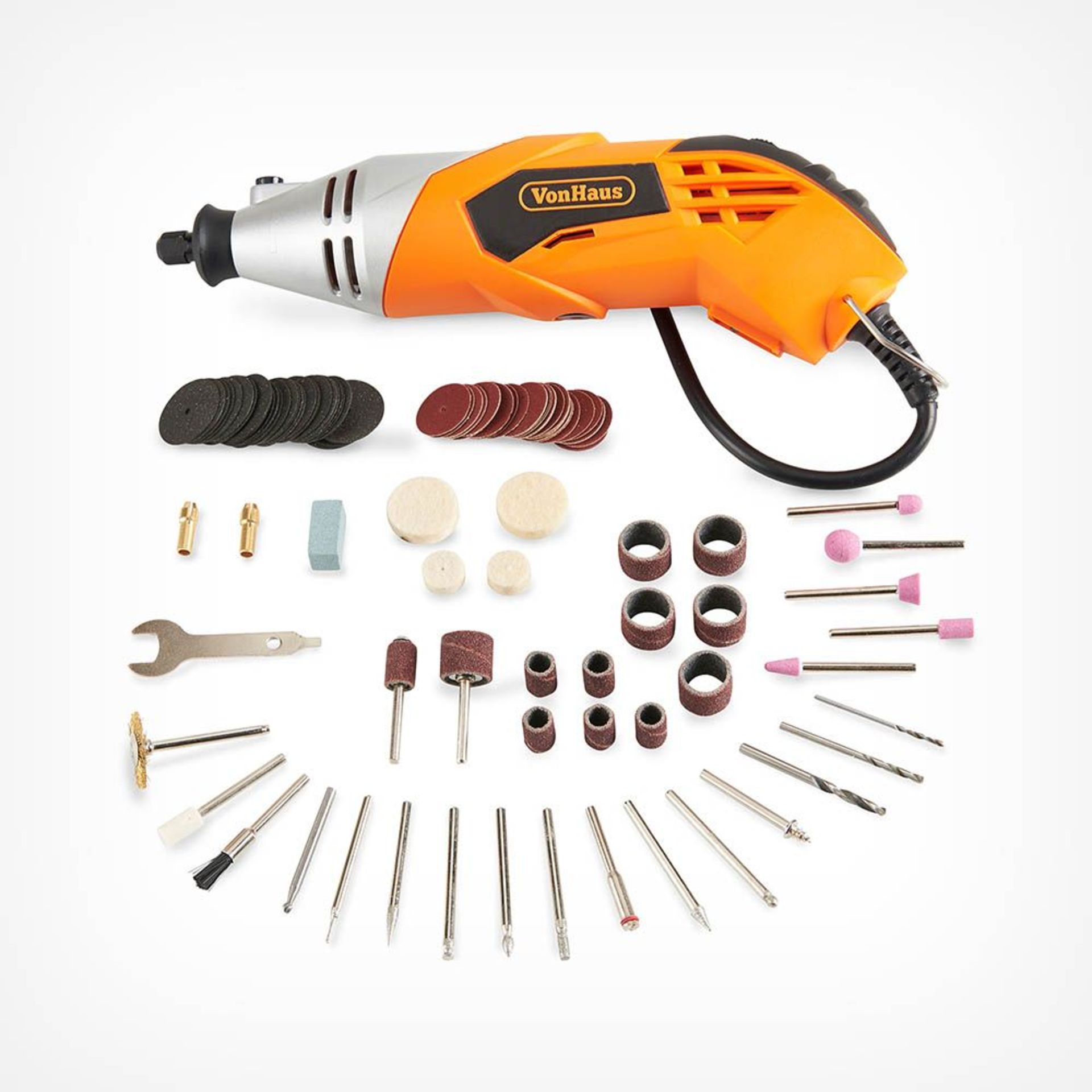 Rotary Multitool & Accessory Set. - BI. Ideal for a wide range of DIY, hobby, woodwork, jewellery