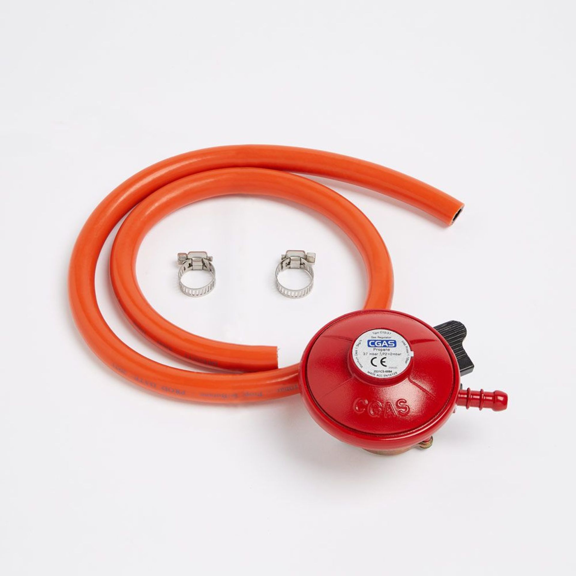 27mm quick connect Propane Regulator. - BI. Made of zinc alloy and PVC for extra durability, level